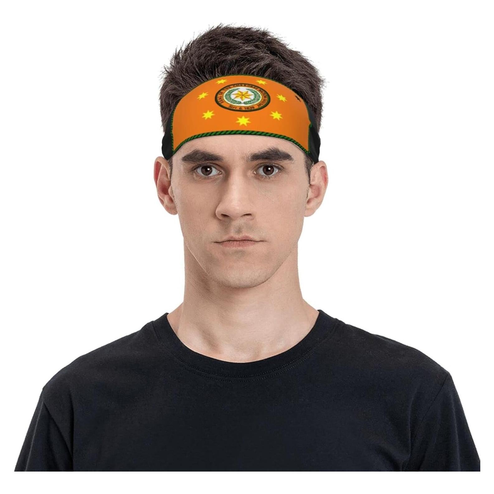 Bandana deportiva unisex Cherokee QIZYOQA - Absorbente, negra
