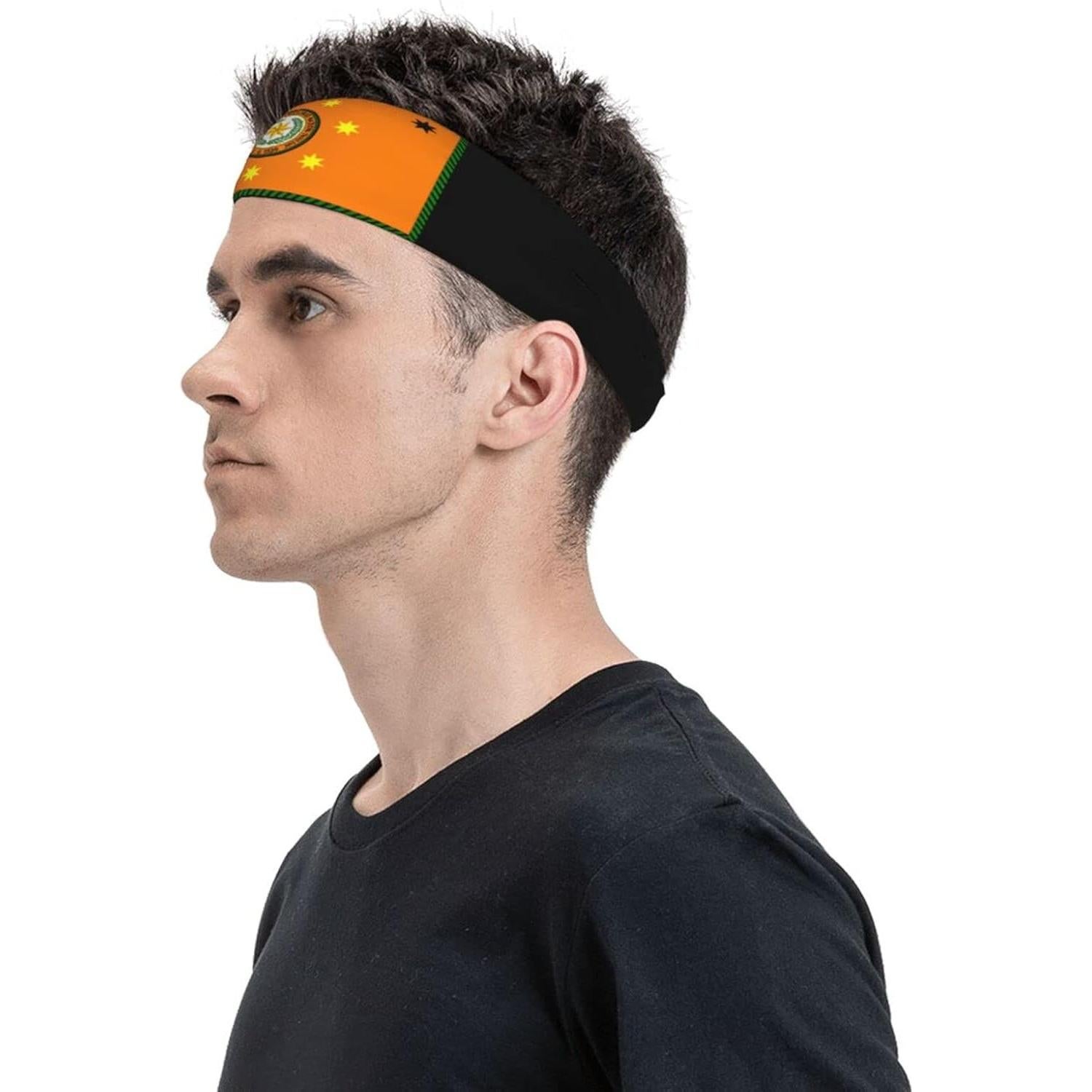 Bandana deportiva unisex Cherokee QIZYOQA - Absorbente, negra