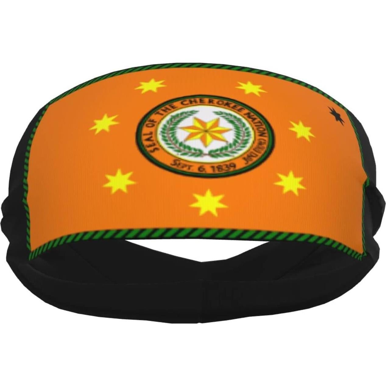 Bandana deportiva unisex Cherokee QIZYOQA - Absorbente, negra