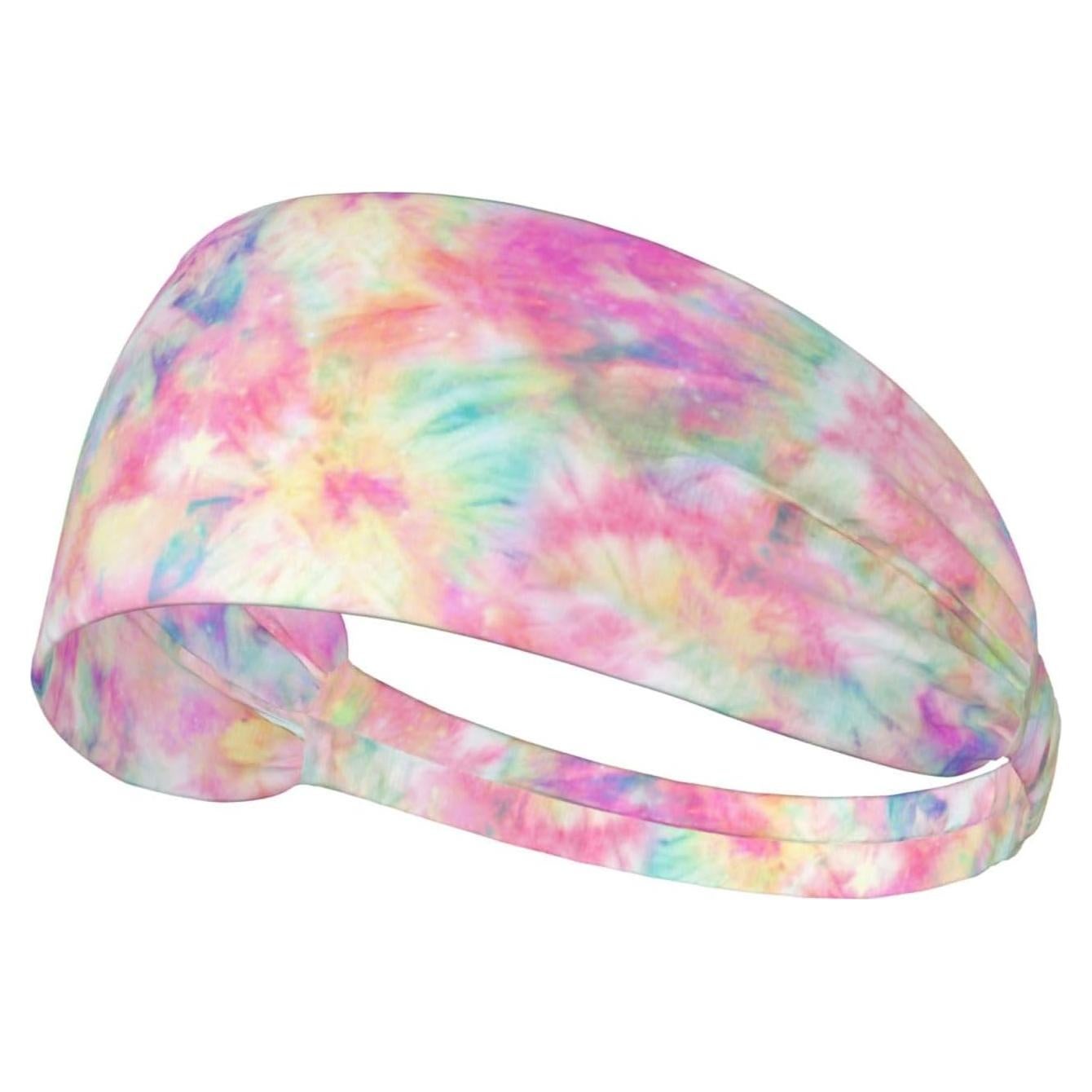 Banda para la cabeza deportiva TINUADEE unisex - Tie Dye Rosa