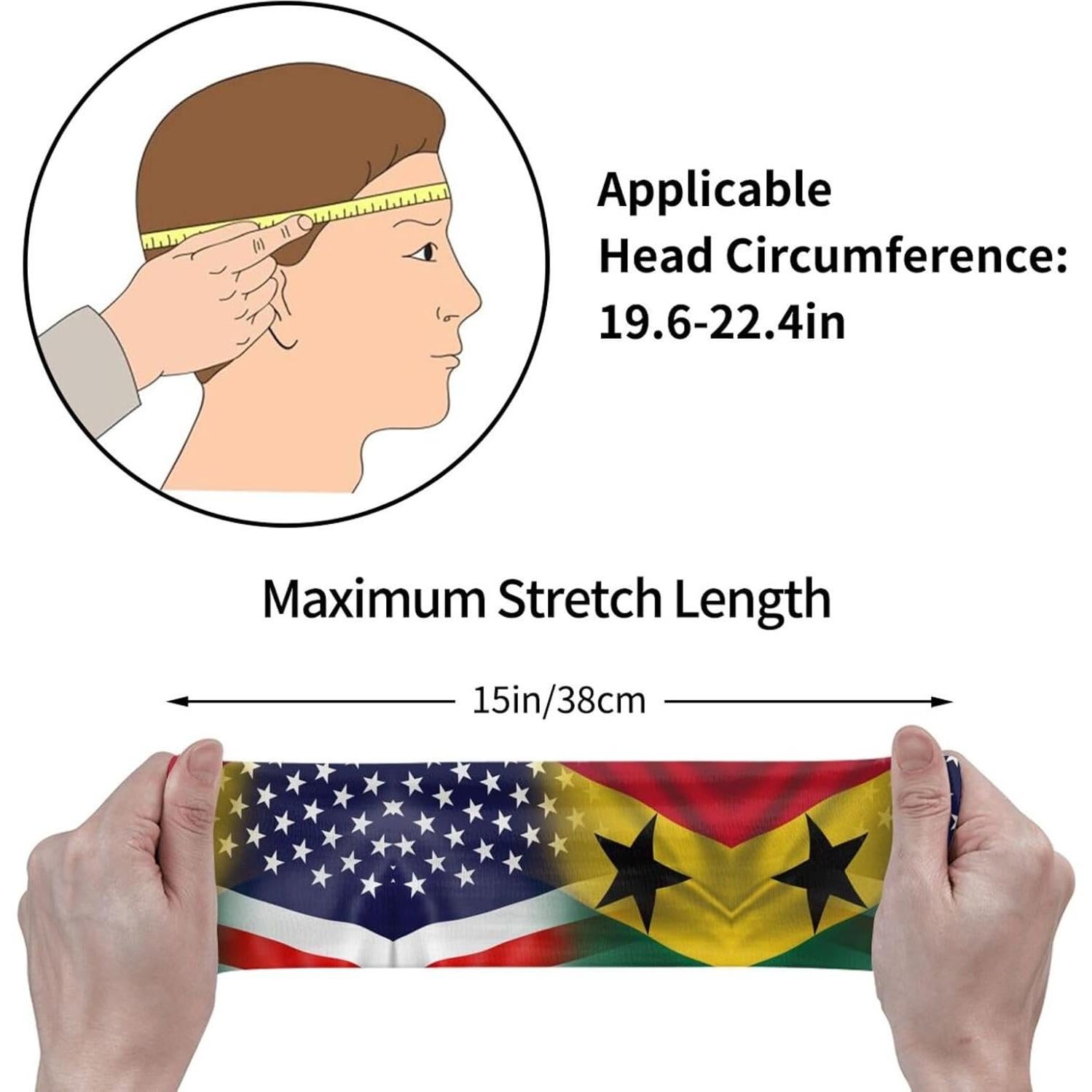 Banda para la cabeza ZWUK unisex, algodón absorbente para deporte