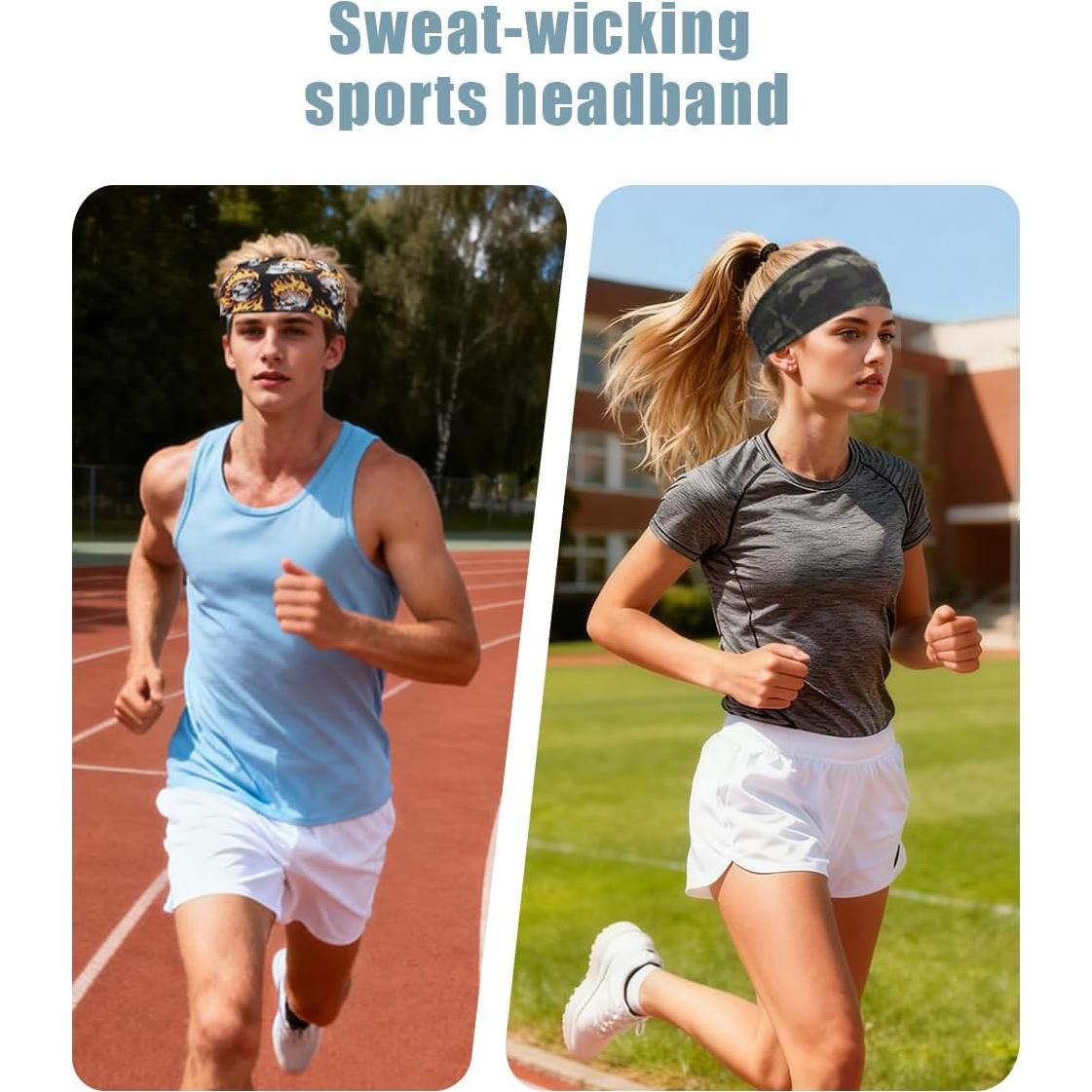 Banda de Sudor Deportiva SRLLBBY Cinta para Cabeza Unisex