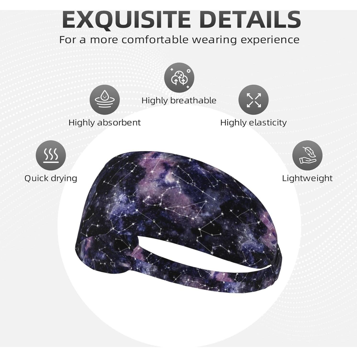 Diadema deportiva YANGZHI unisex - Absorbente y ligera