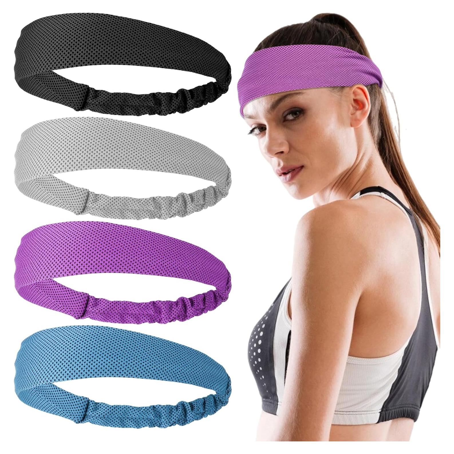 4 Bandas para la Cabeza Refrigerantes Wanmu - Secado Rápido