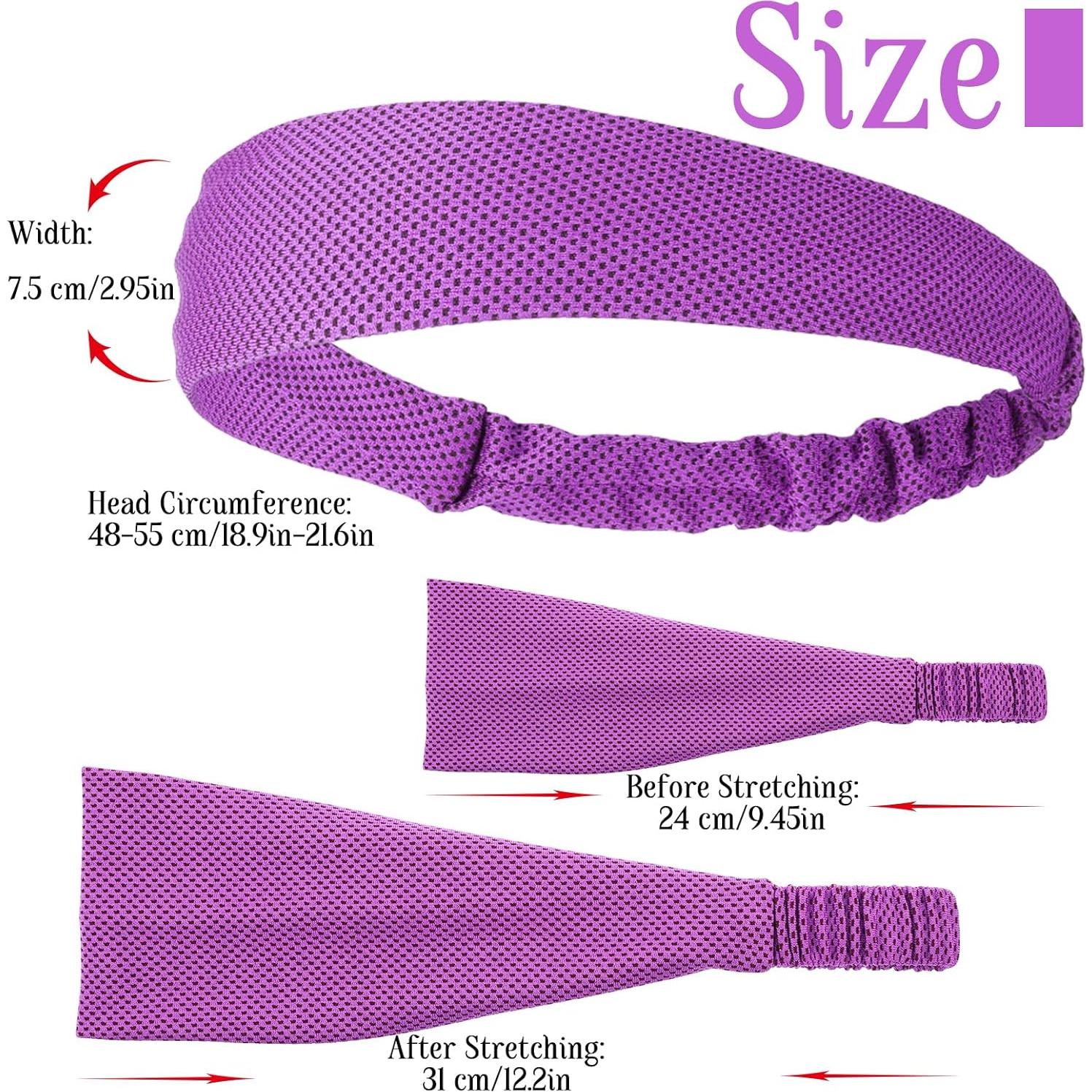 4 Bandas para la Cabeza Refrigerantes Wanmu - Secado Rápido