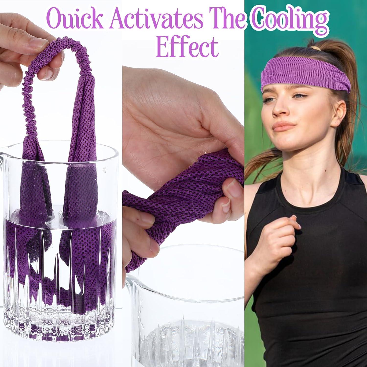 4 Bandas para la Cabeza Refrigerantes Wanmu - Secado Rápido