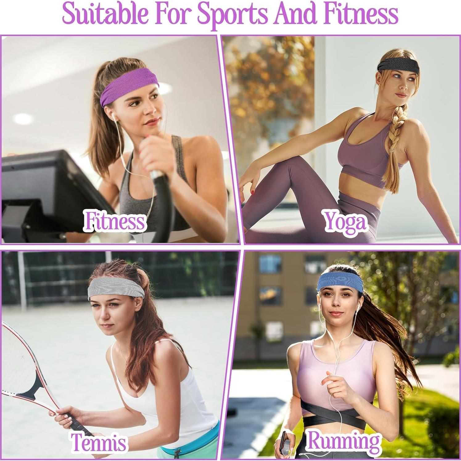 4 Bandas para la Cabeza Refrigerantes Wanmu - Secado Rápido