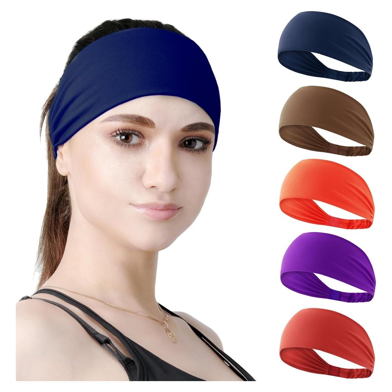 Cintas para el cabello DASUTA 5 PCS unisex absorbentes sudor