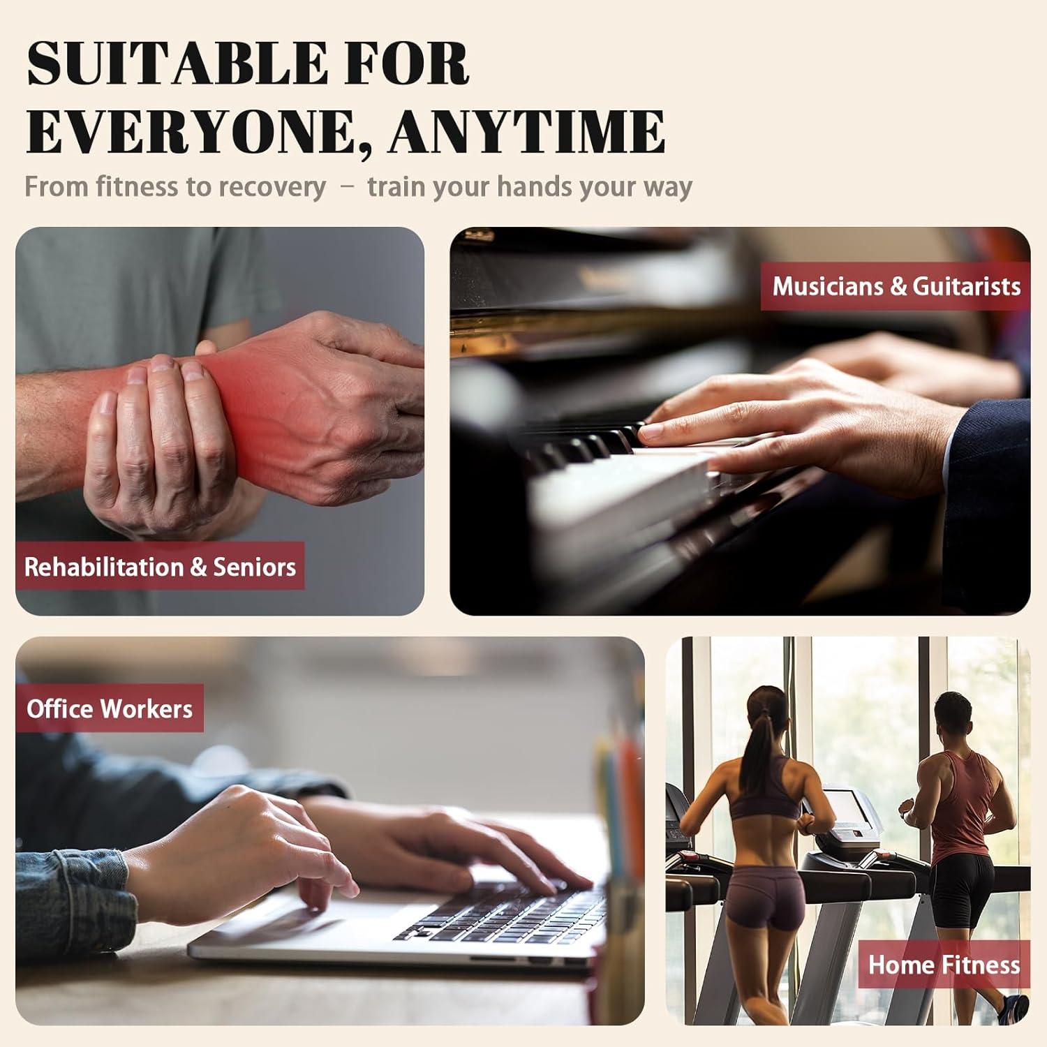 Kit de Entrenador de Fuerza de Agarre Cordial Sanguine 8 Piezas