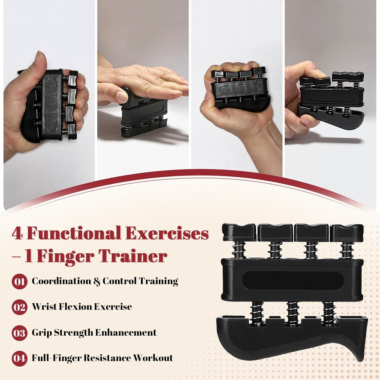 Kit de Entrenador de Fuerza de Agarre Cordial Sanguine 8 Piezas