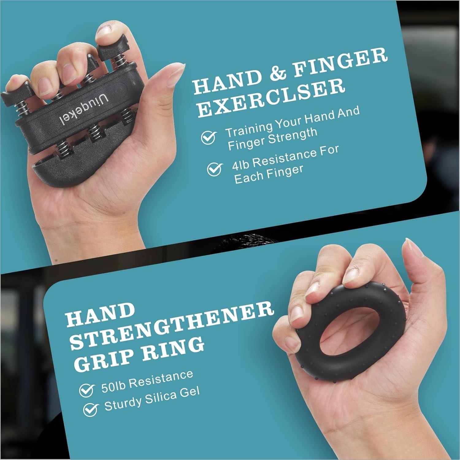 Entrenador de Fuerza de Agarre Uiuqekel Ajustable 5-100 kg