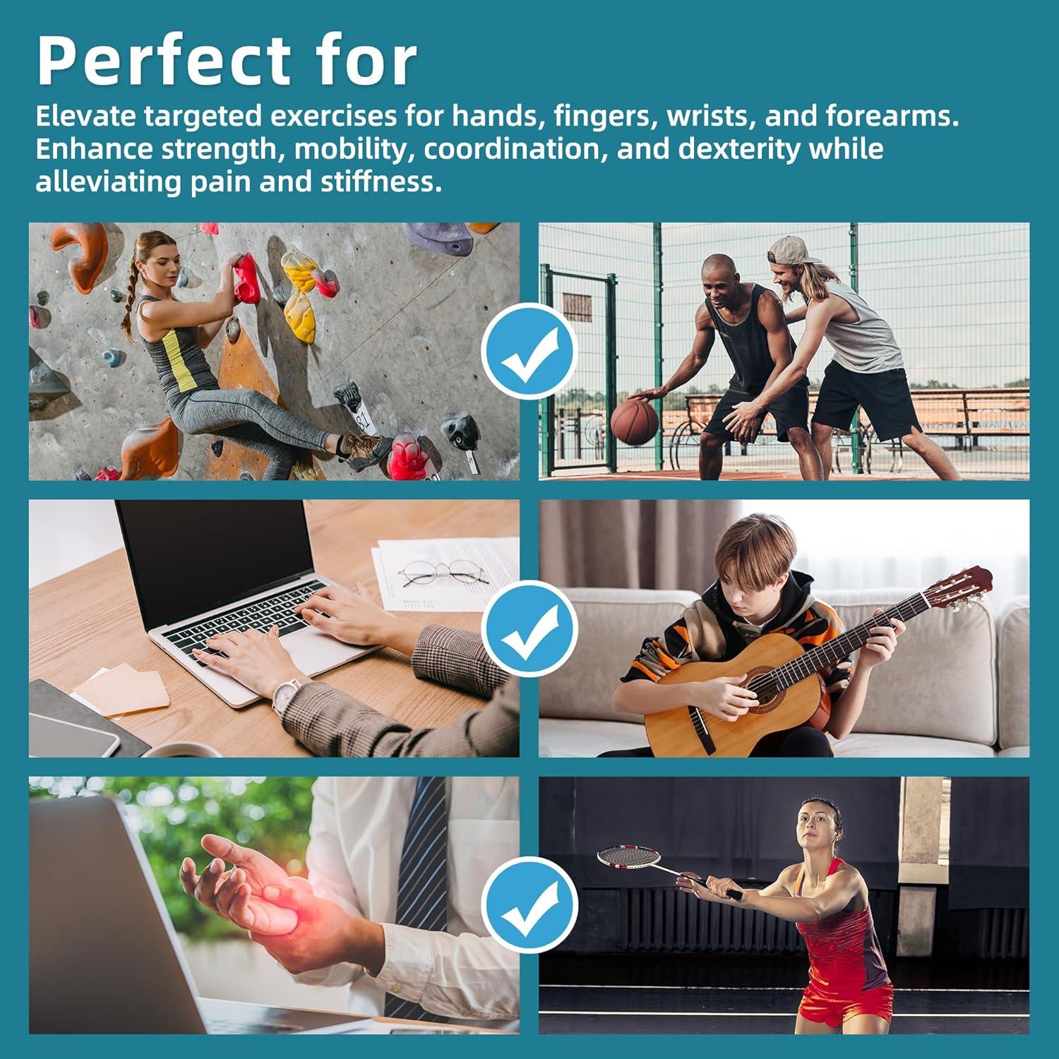 Conjunto de Pelotas Antiestrés Fanwer y Bandas de Resistencia