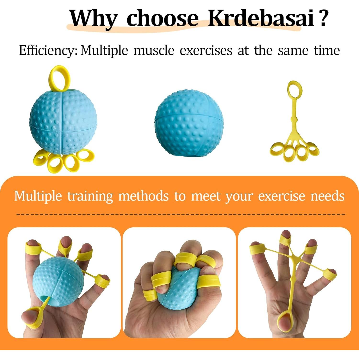 Bola de Ejercicio para Mano Krdebasai 10LB Terapia Rehabilitación