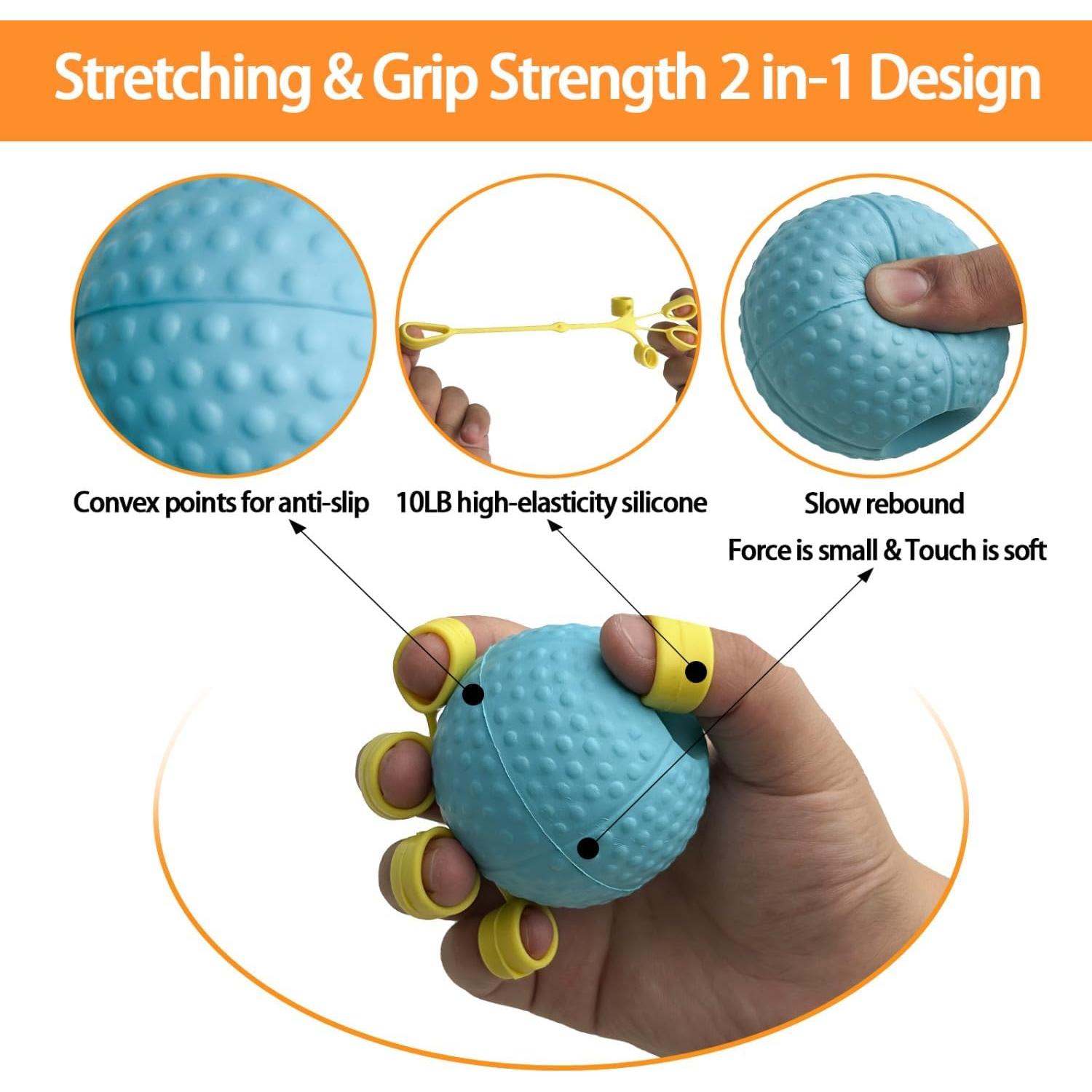 Bola de Ejercicio para Mano Krdebasai 10LB Terapia Rehabilitación