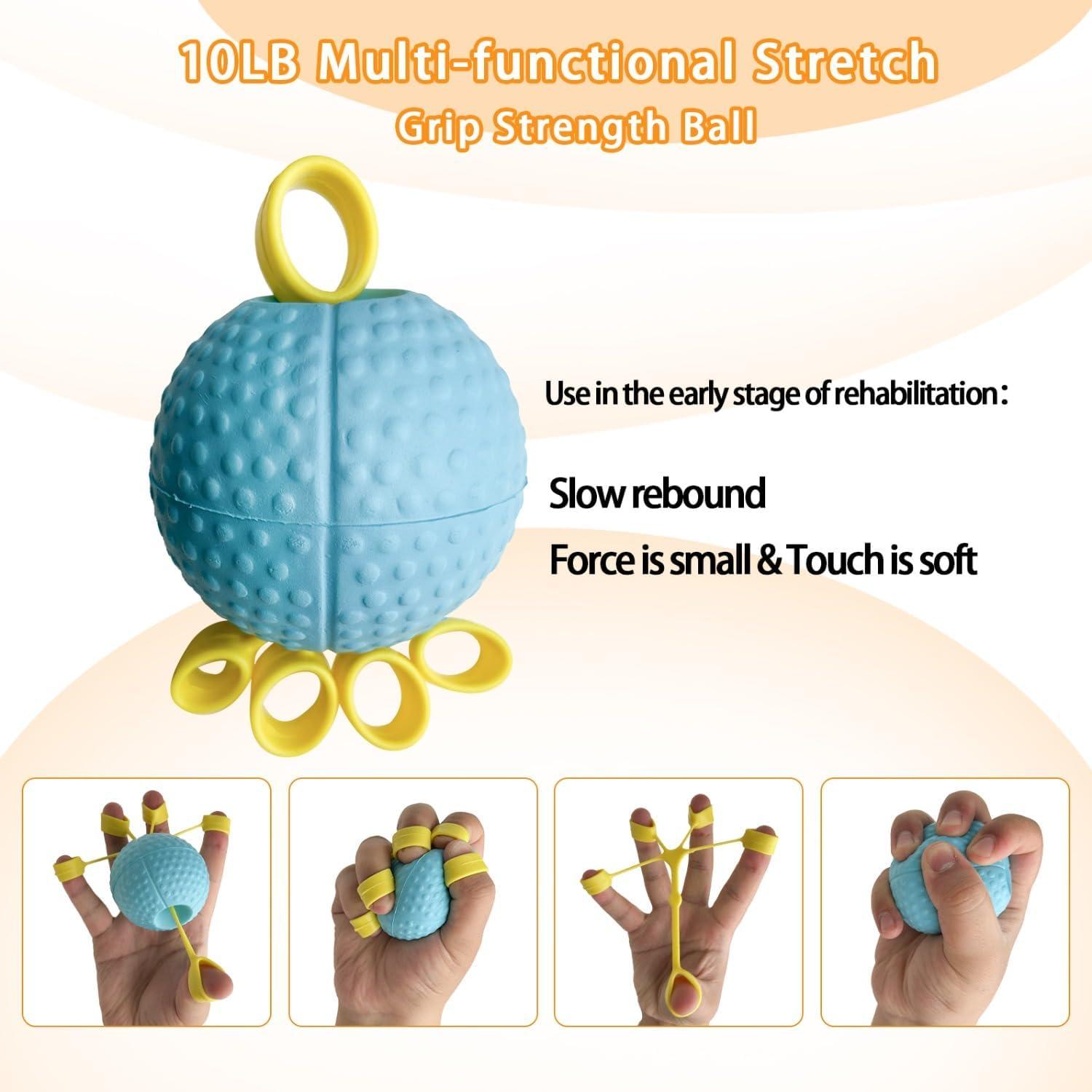 Bola de Ejercicio para Mano Krdebasai 10LB Terapia Rehabilitación