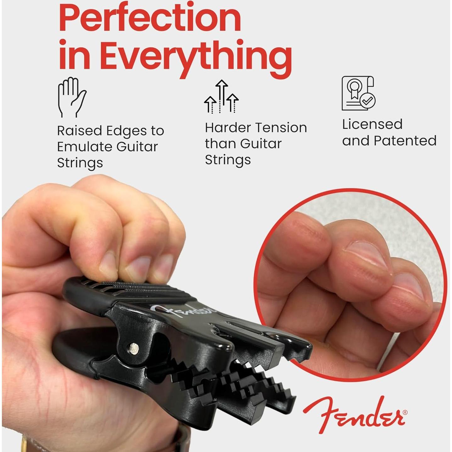 Ejercitador de Dedos Fender Constructor de Callos Rojo 3.6 kg