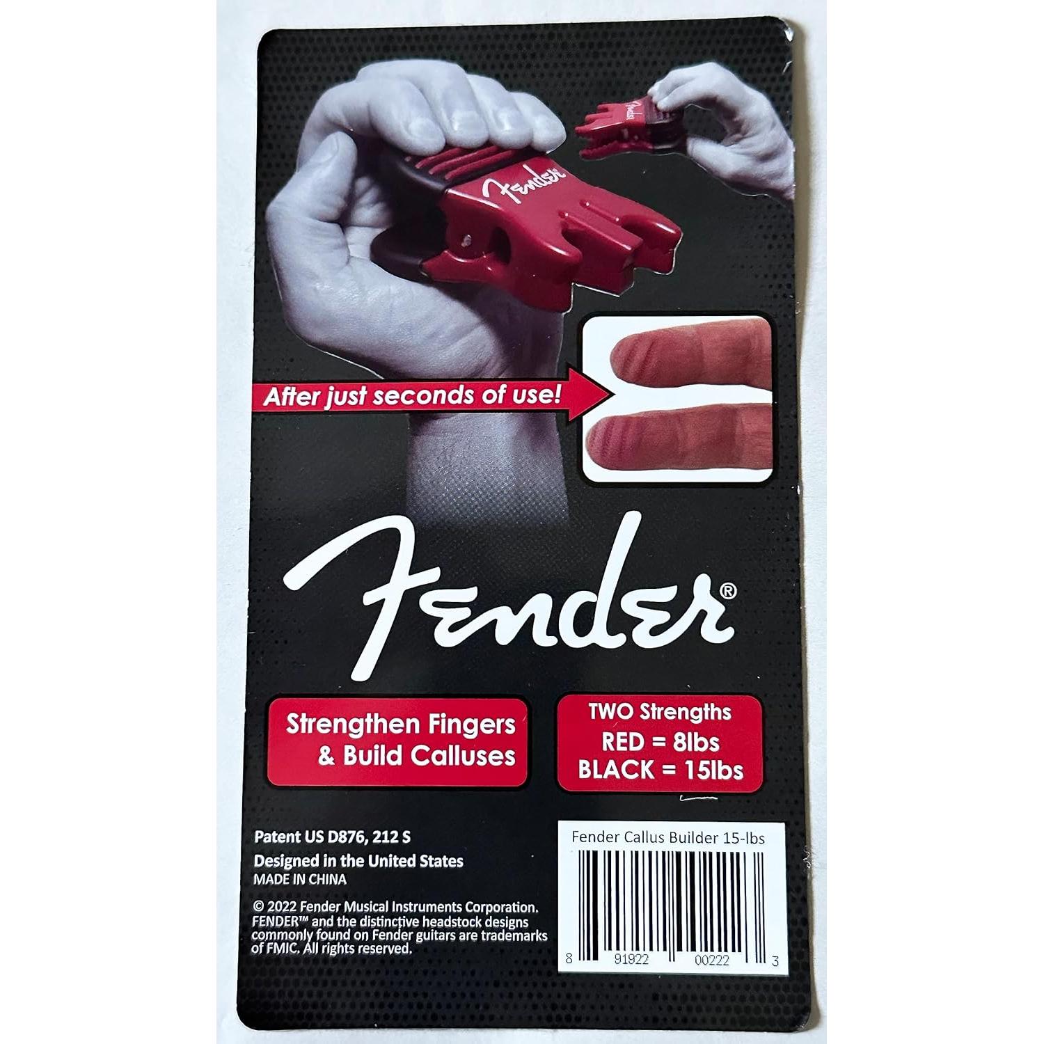Ejercitador de Dedos Fender Constructor de Callos Rojo 3.6 kg