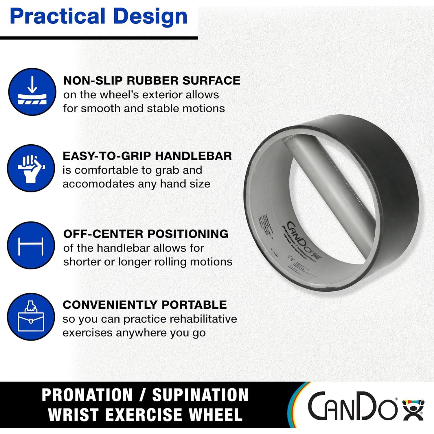 Rueda de Ejercicio Rehabilitadora CanDo 18 cm para Muñeca