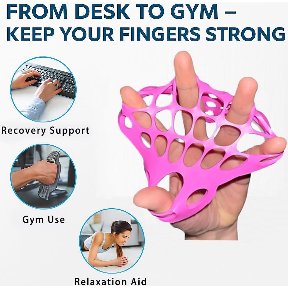 Ejercitador de Dedos BUJIOLA - Terapia de Mano 2-Pack Silicona