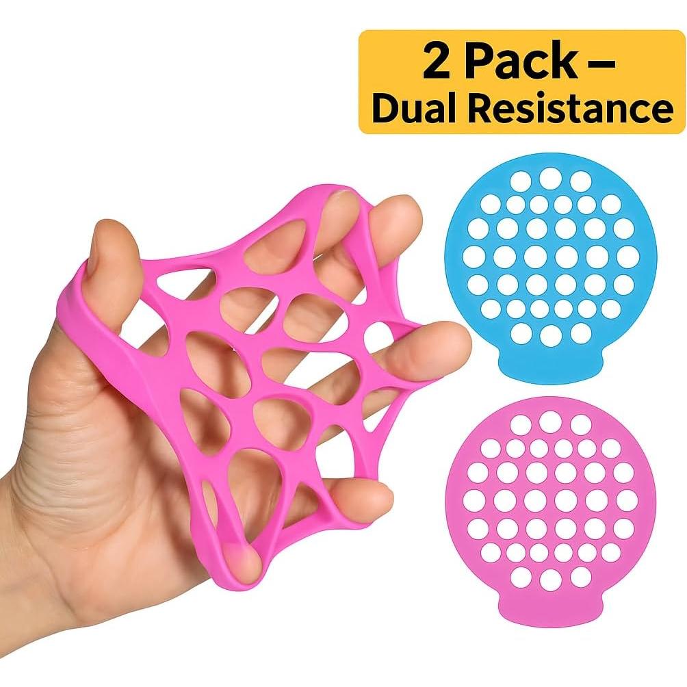 Ejercitador de Dedos BUJIOLA - Terapia de Mano 2-Pack Silicona