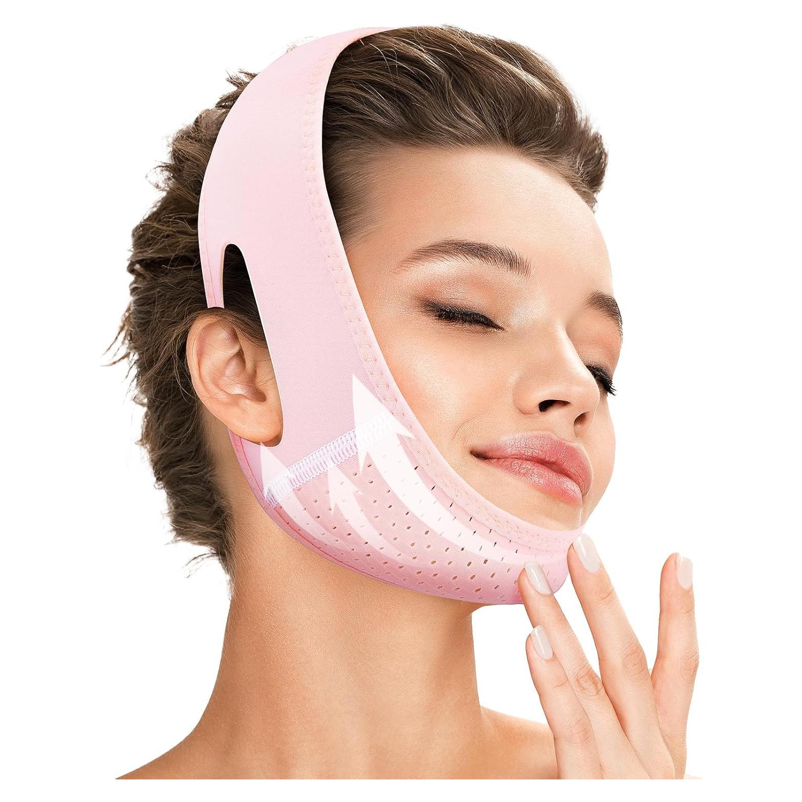 Mascarilla Reutilizable Juskaa para Doble Barbilla Rosa Claro M