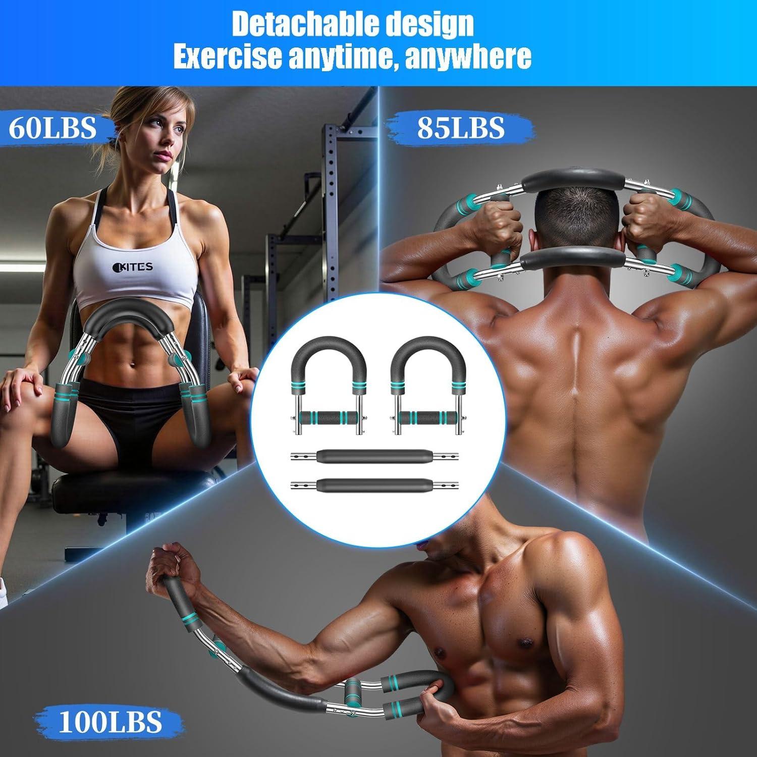 Entrenador de brazos EINOJEOY 27-40.8 kg Resistencia Ajustable