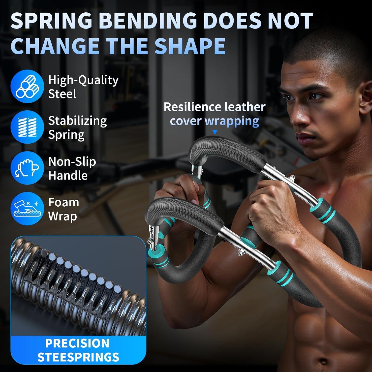 Entrenador de brazos EINOJEOY 27-40.8 kg Resistencia Ajustable