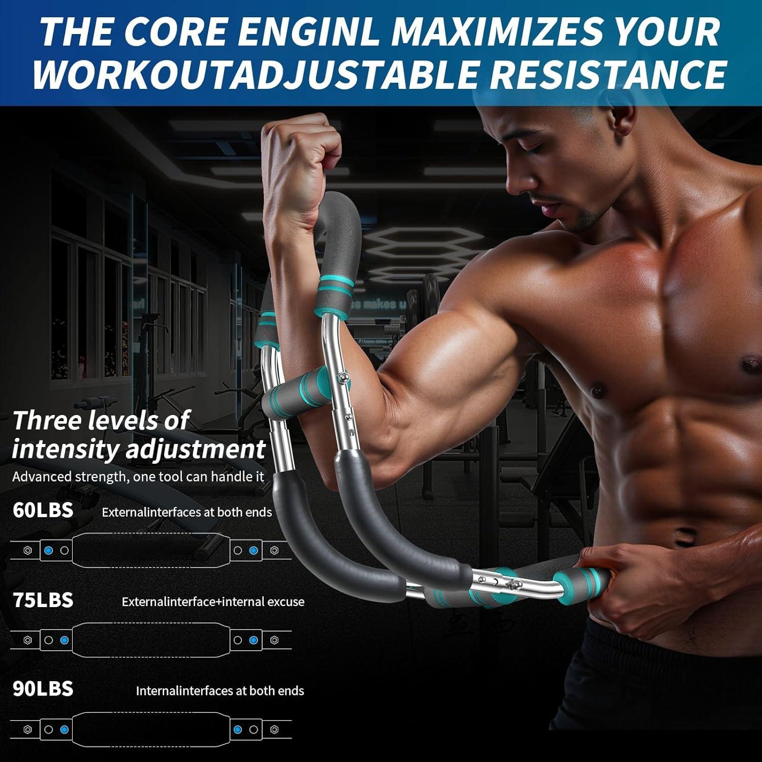 Entrenador de brazos EINOJEOY 27-40.8 kg Resistencia Ajustable