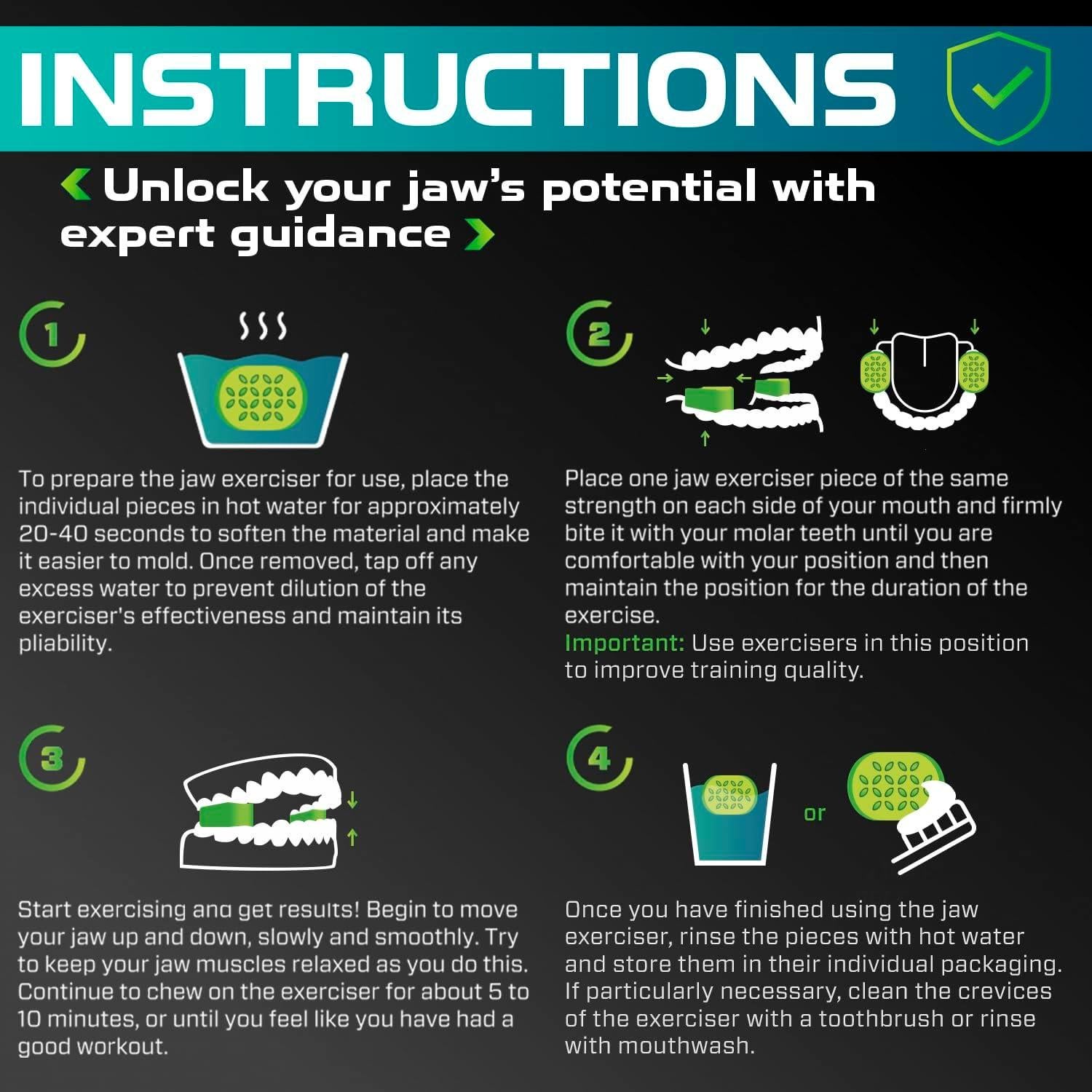 Ejercitador de Mandíbula MHH - 4 Niveles de Resistencia