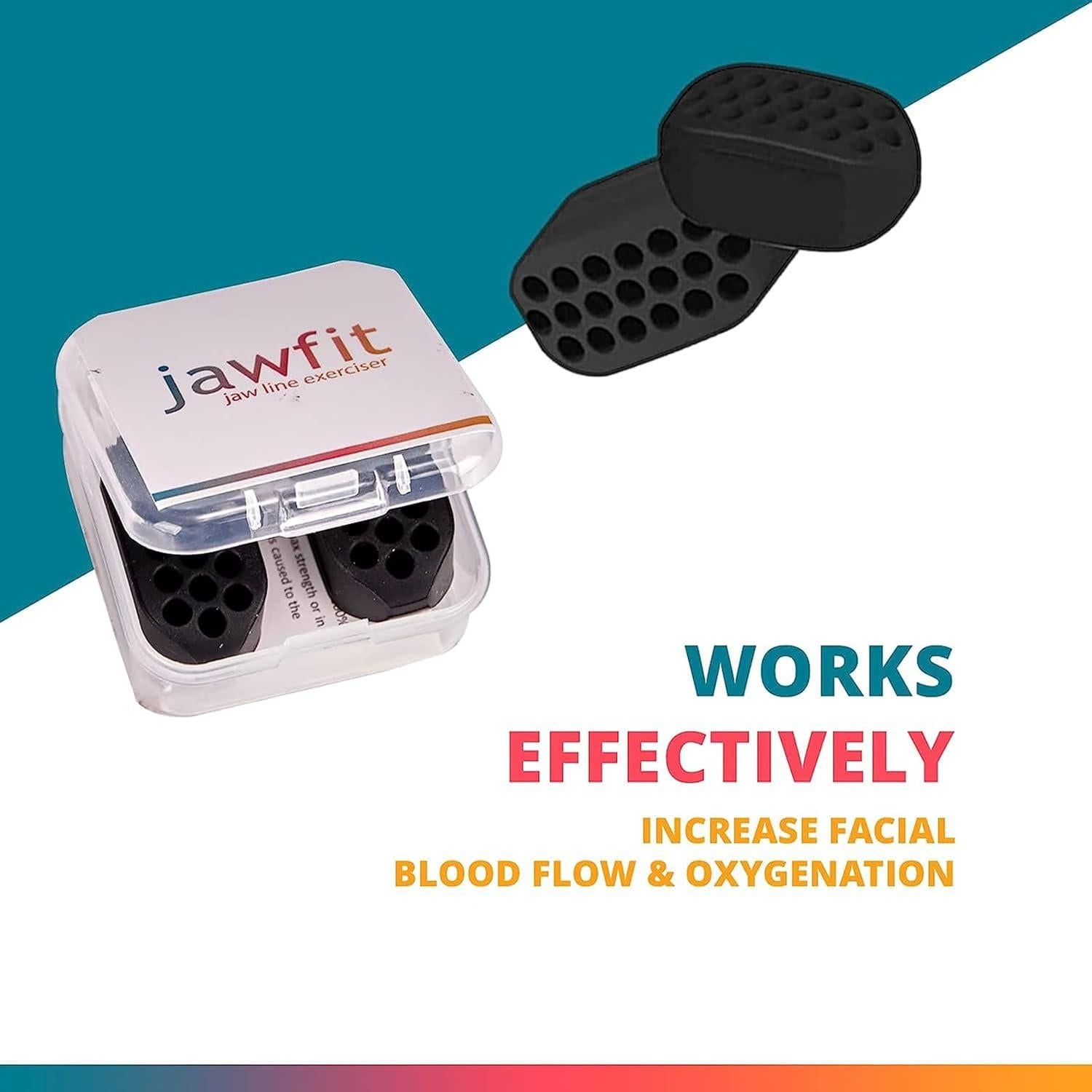 Ejercitador Facial de Mandíbula Jawfit - Silicona Médica - Negro