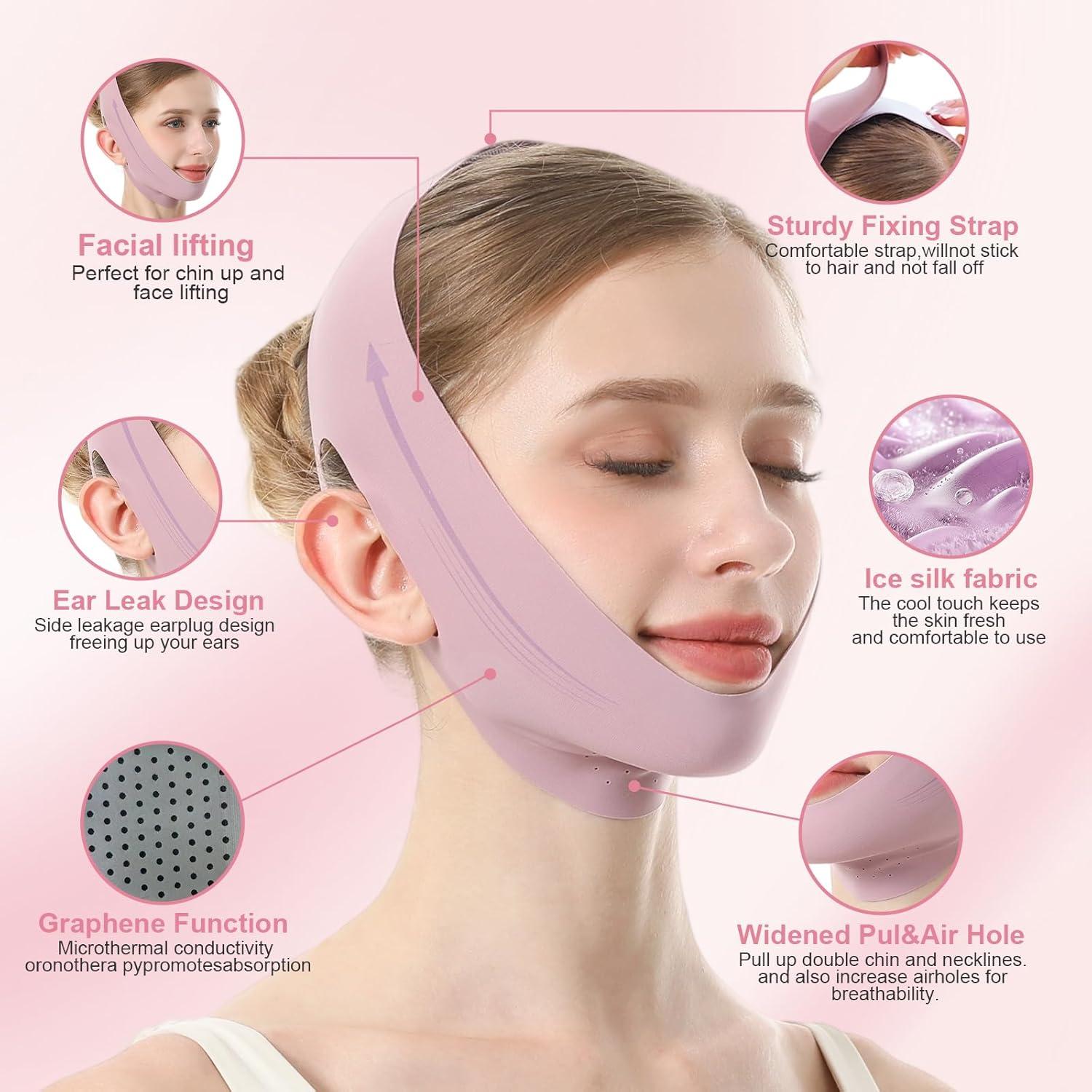 Mascarilla V Line Patobes para Doble Papada - Mediana