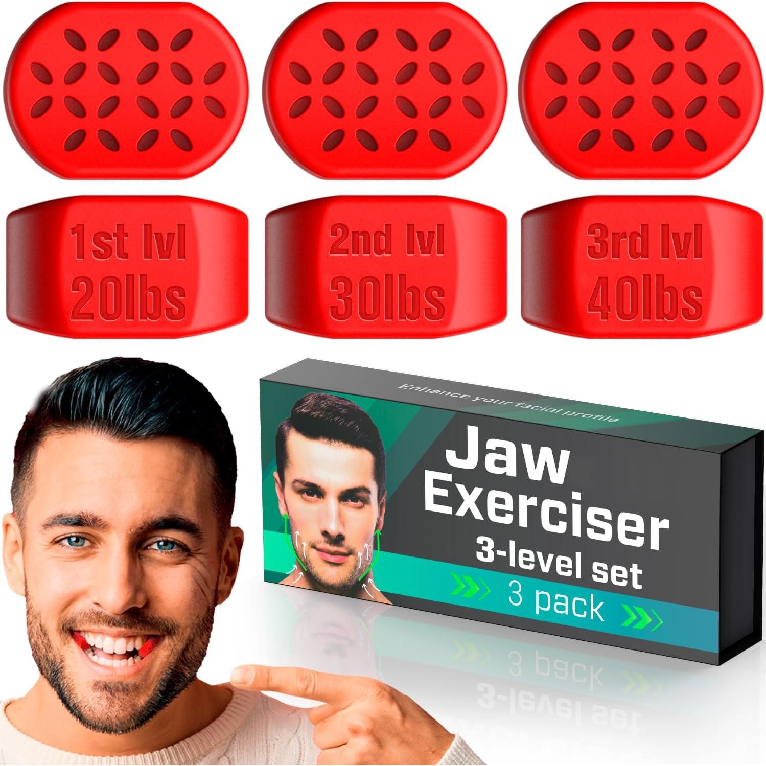 Ejercitador de Mandíbula MHH 18 kg - 2 Pcs Tonificador Facial