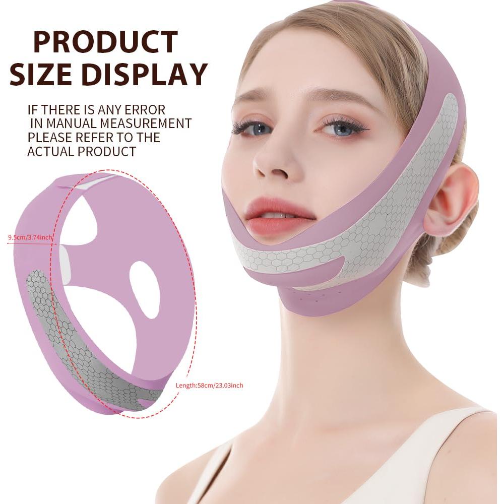 Mascarilla V-Line ROWMATE de Grafeno para Papada - Lila M