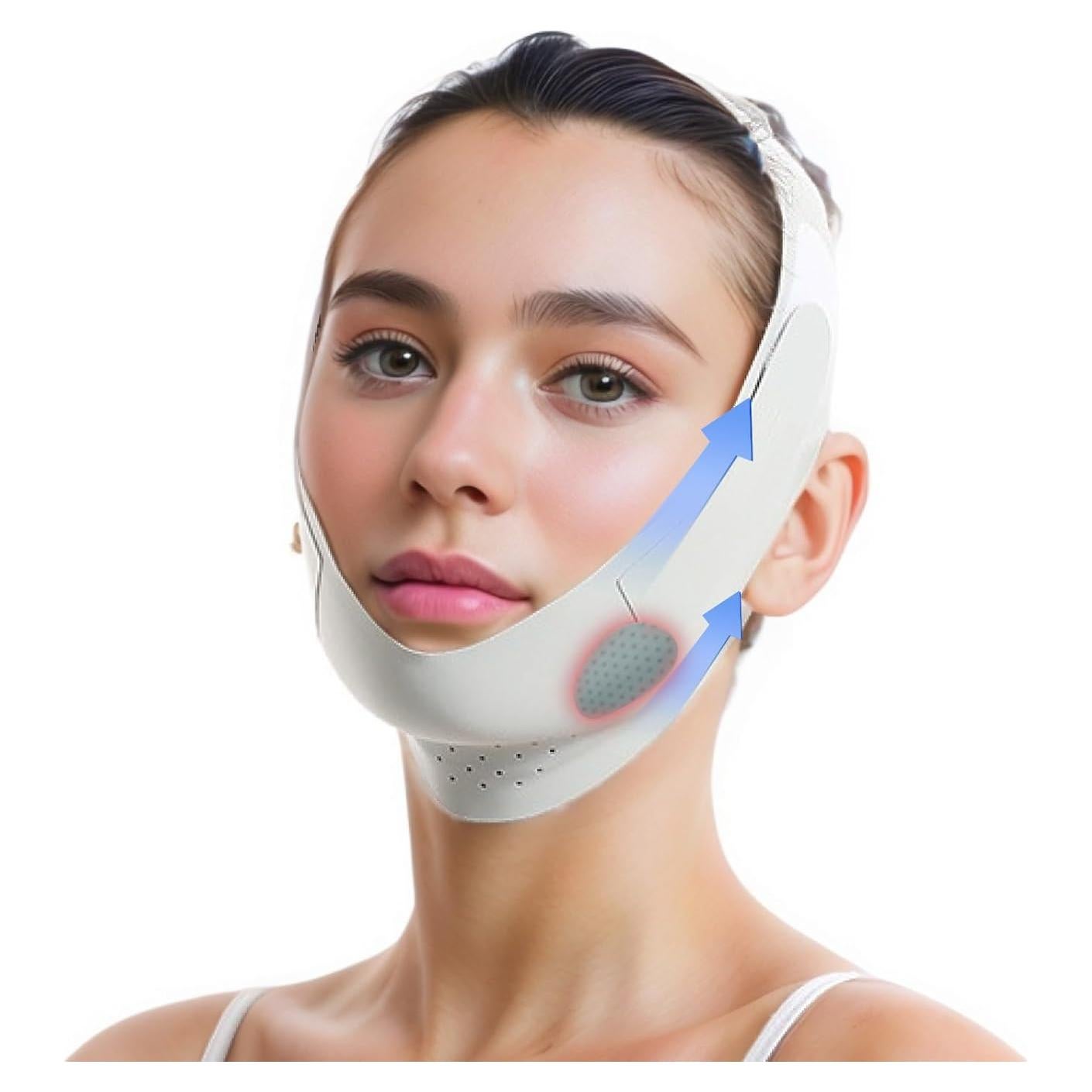 Mascarilla Levantadora Facial Reutilizable - Verde - 59cm