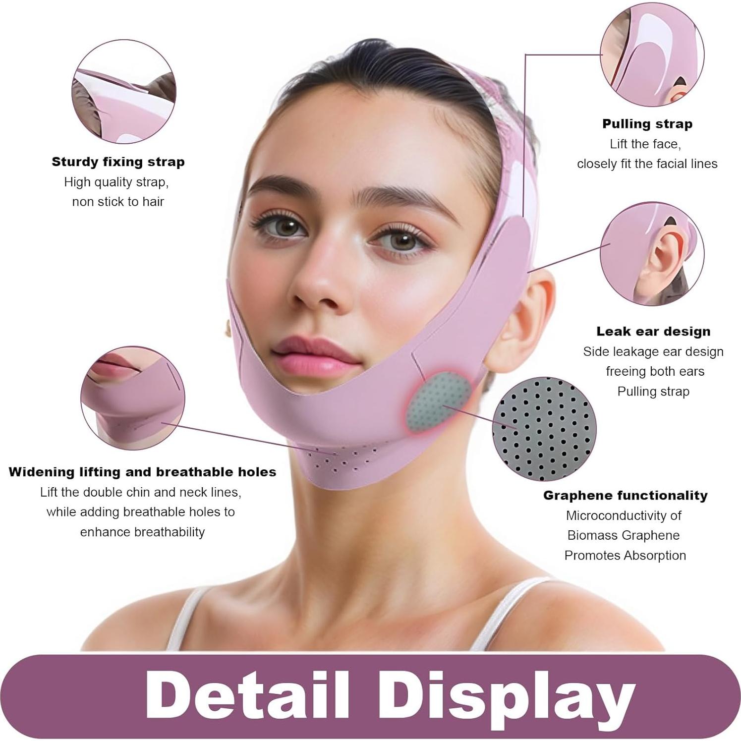 Mascarilla Reutilizable Levantadora de Línea V - Púrpura