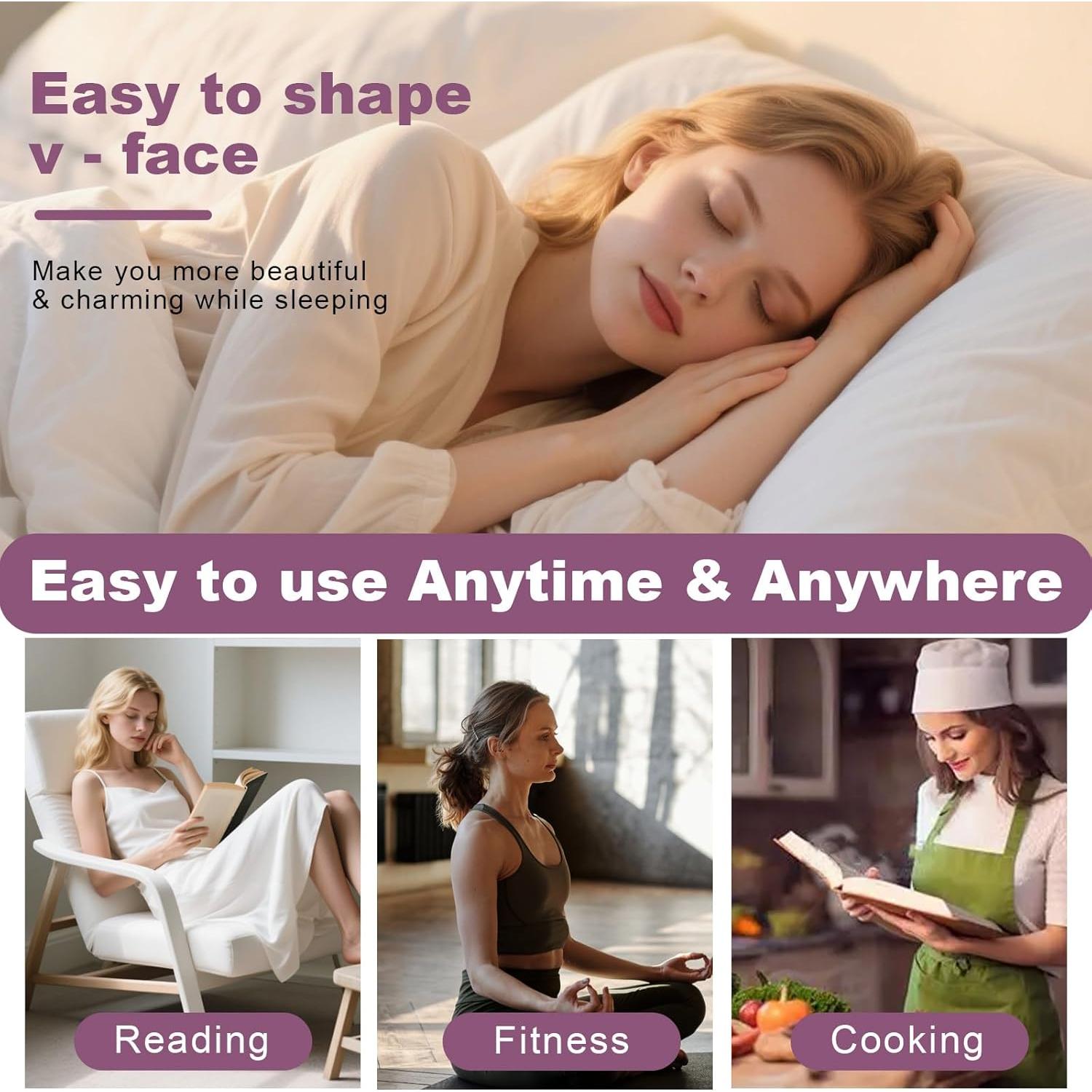 Mascarilla Reutilizable Levantadora de Línea V - Púrpura