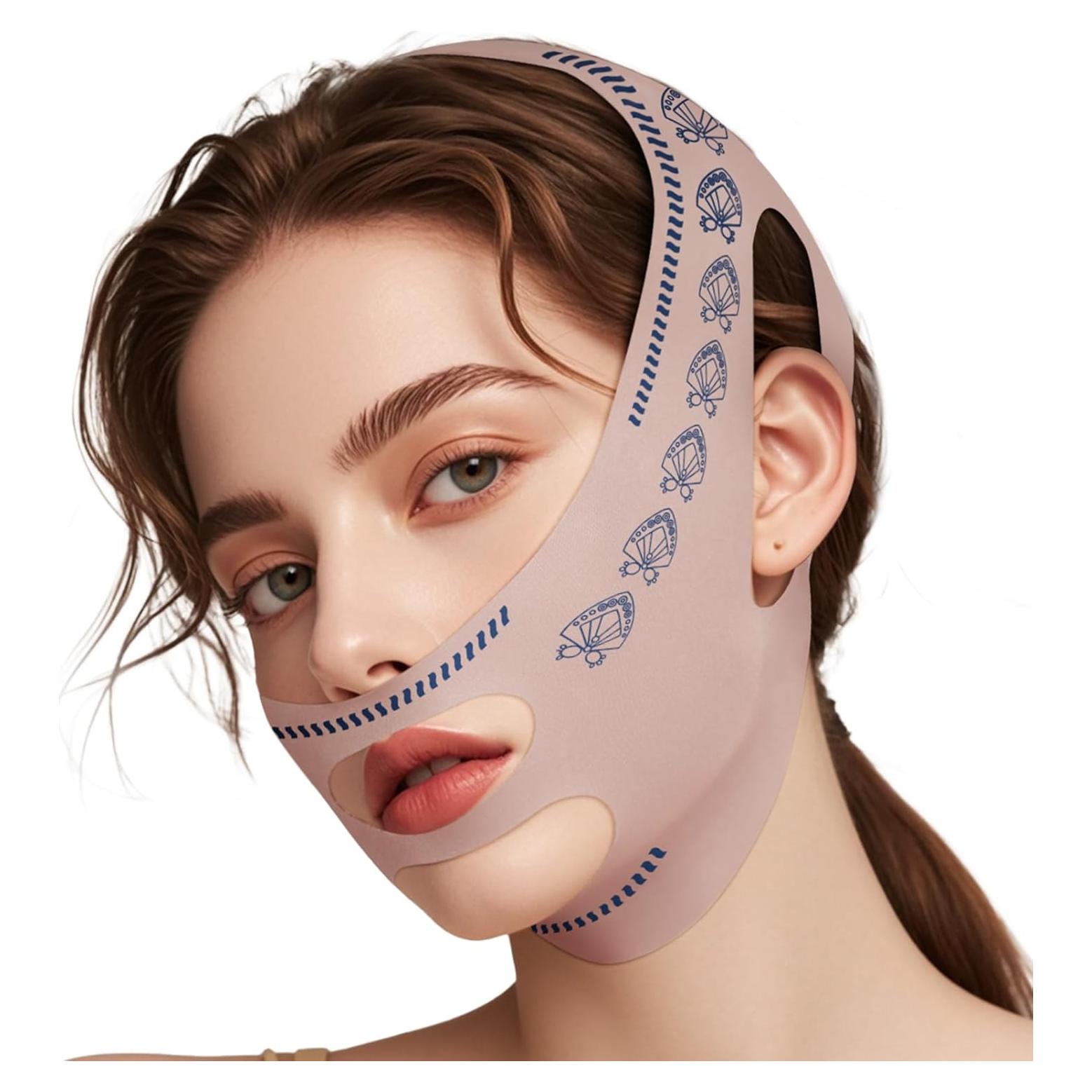 Correa de Barbilla Ajustable JUSRON para Dormir - Modelador Facial