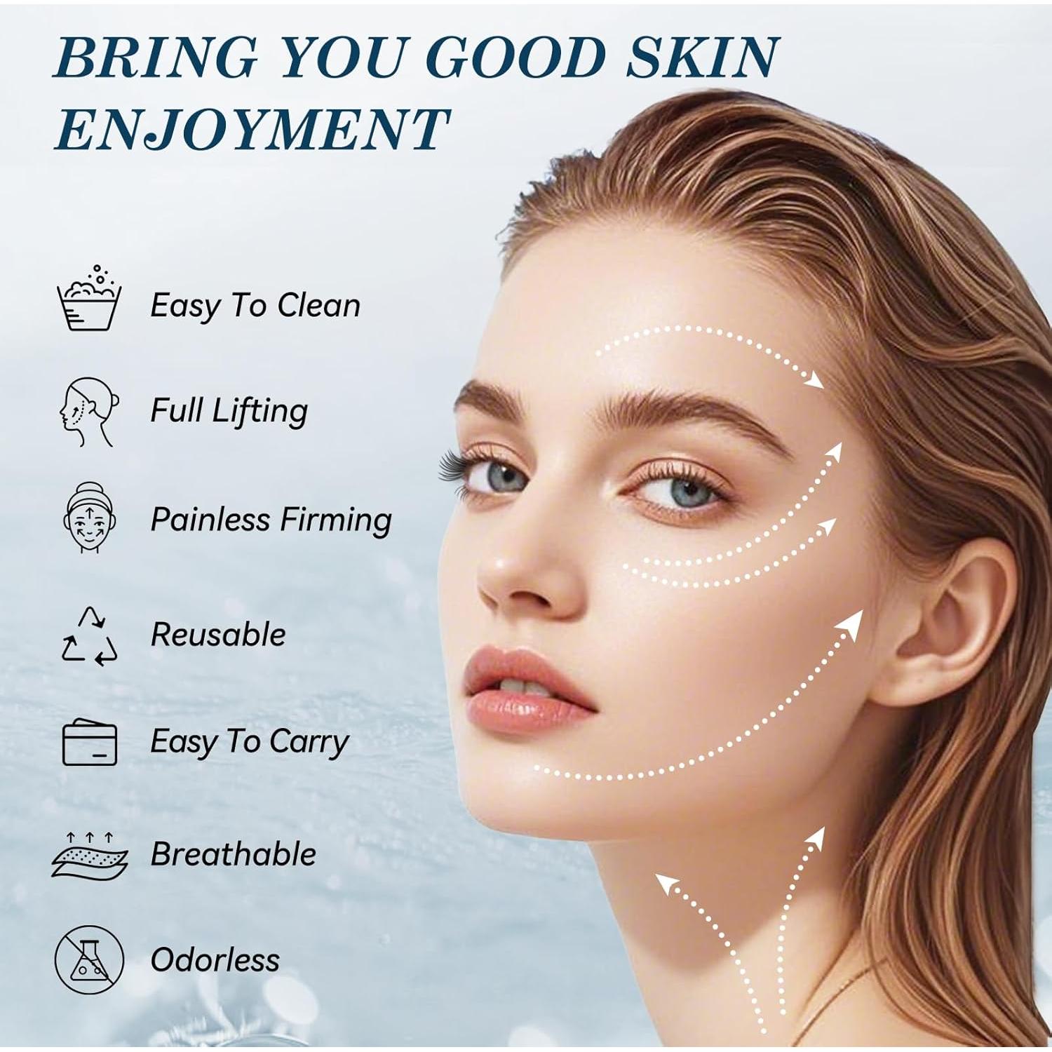 Correa de Barbilla Ajustable JUSRON para Dormir - Modelador Facial