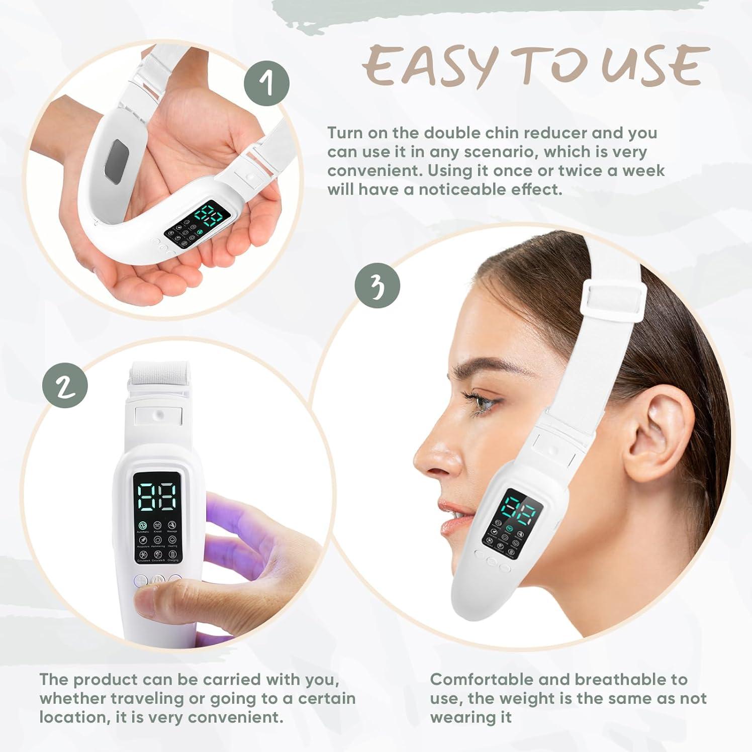 Dispositivo Eléctrico Cteart para Doble Papada - 8 Modos