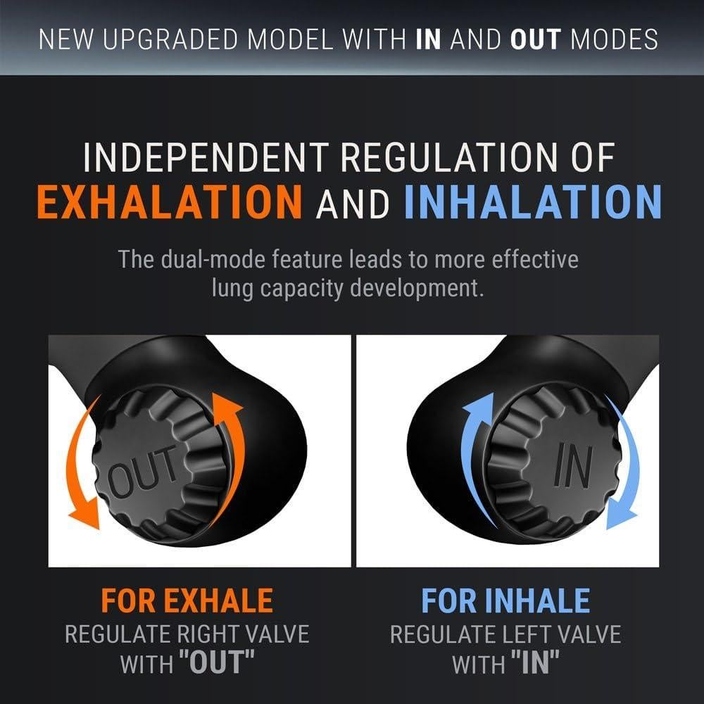 Entrenador de Pulmón Selencio HG-491 | Ejercitador Respiración Doble Resistencia