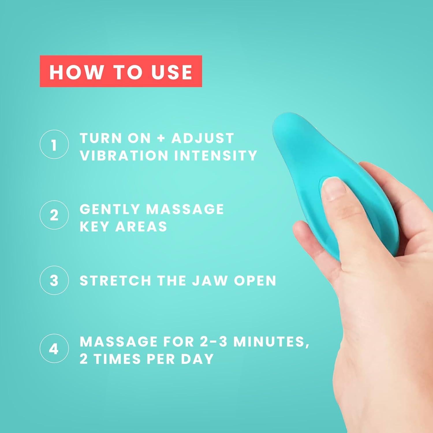 Masajeador Ergonómico LaVie para Alivio de TMJ - Vibración Suave