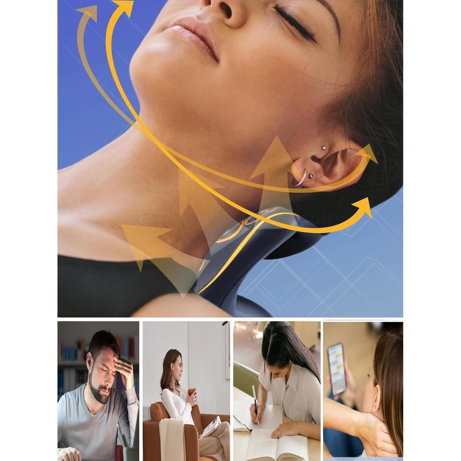 Dispositivo de Tracción Cervical Genérico Negro Pro - Alivio Dolor Cuello