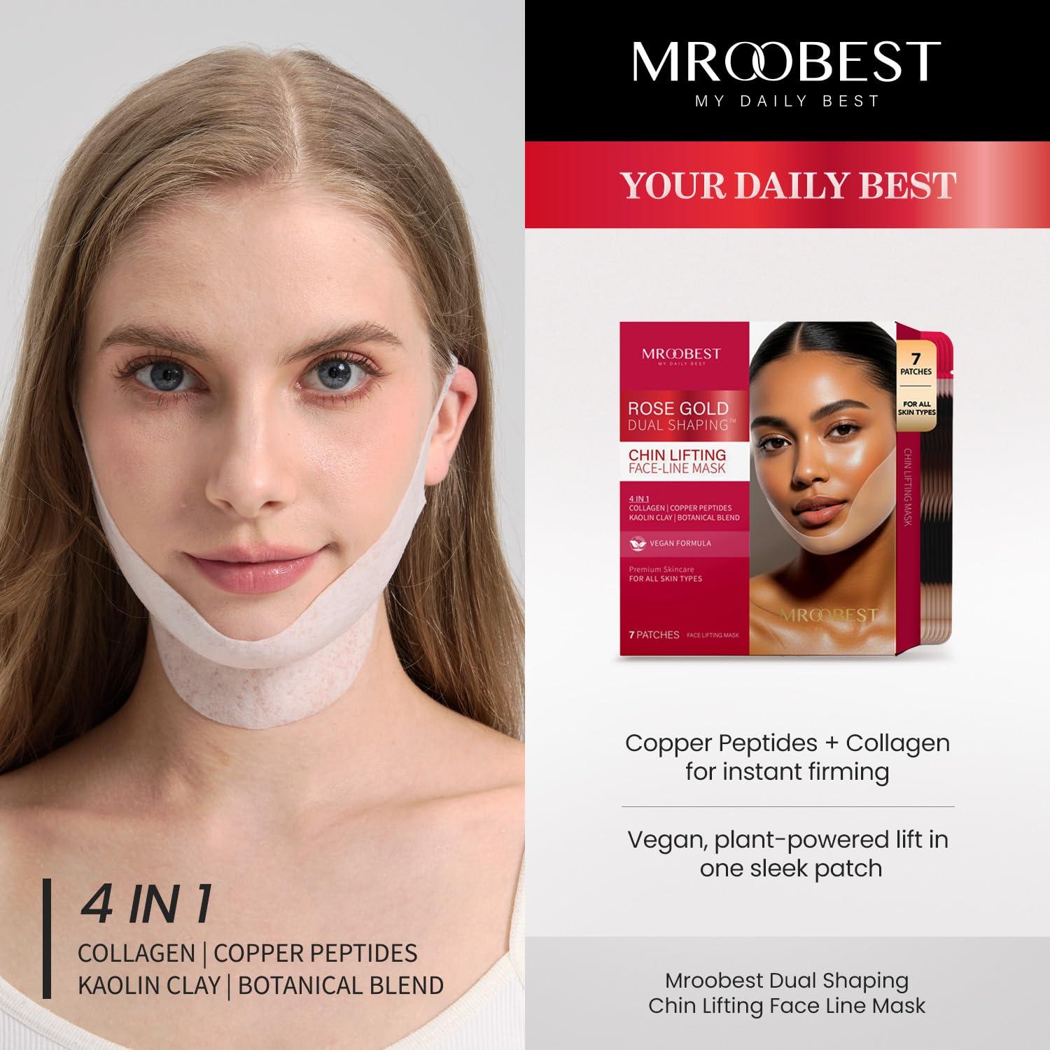 Mascarilla V Line Lifting Mroobest con Oro Rosa - 7 Unidades