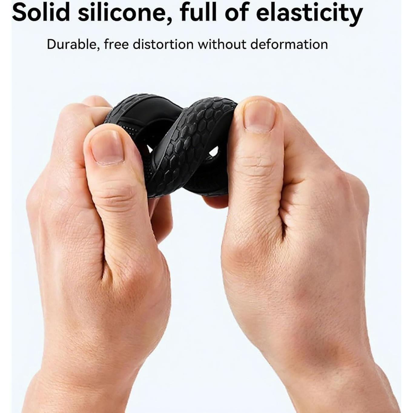 Juego de Fortalecedores de Agarre Hryspbvm - Silicona Gris y Negro