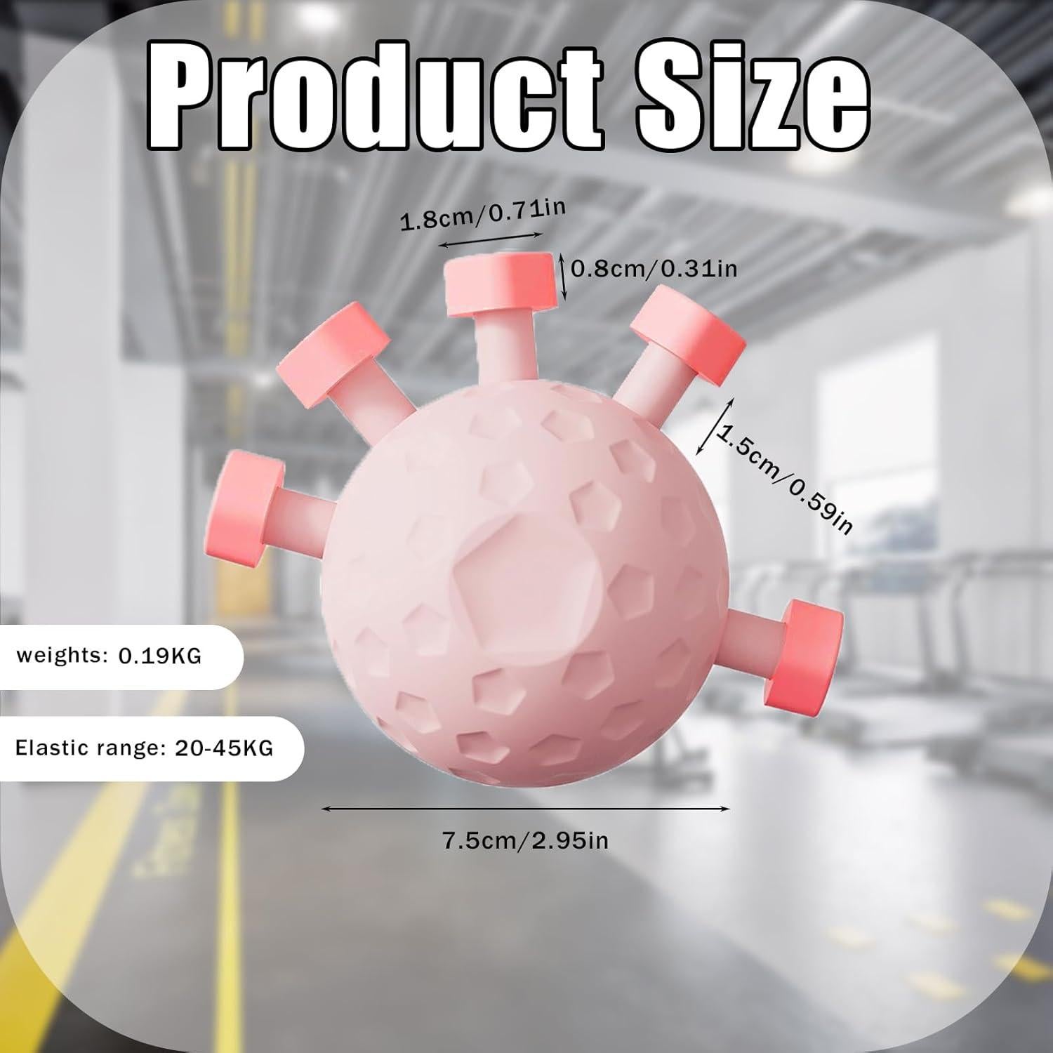 Fortalecedor de Agarre de Dedos Eastrpupira Rosa 0.14 kg