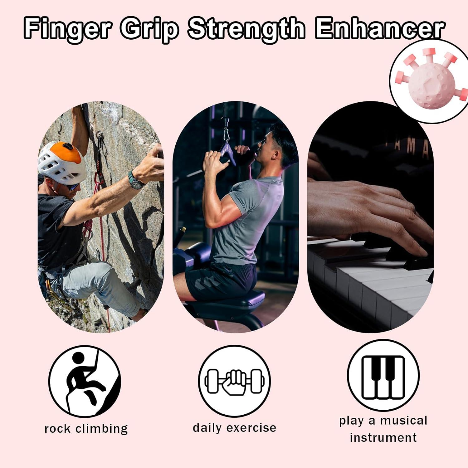 Fortalecedor de Agarre de Dedos Eastrpupira Rosa 0.14 kg