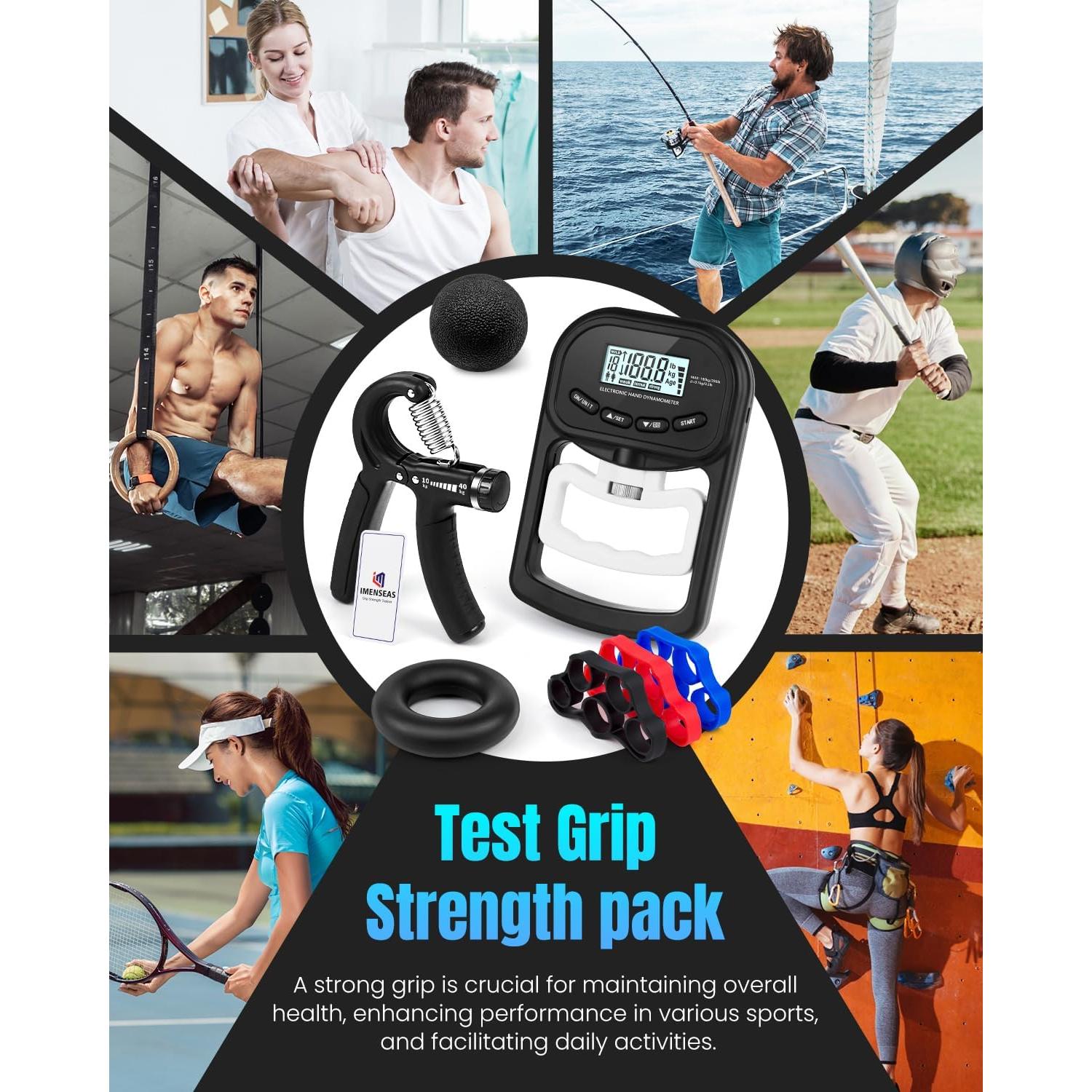 Entrenador de Fuerza de Agarre IMENSEAS 7 Pack Ajustable