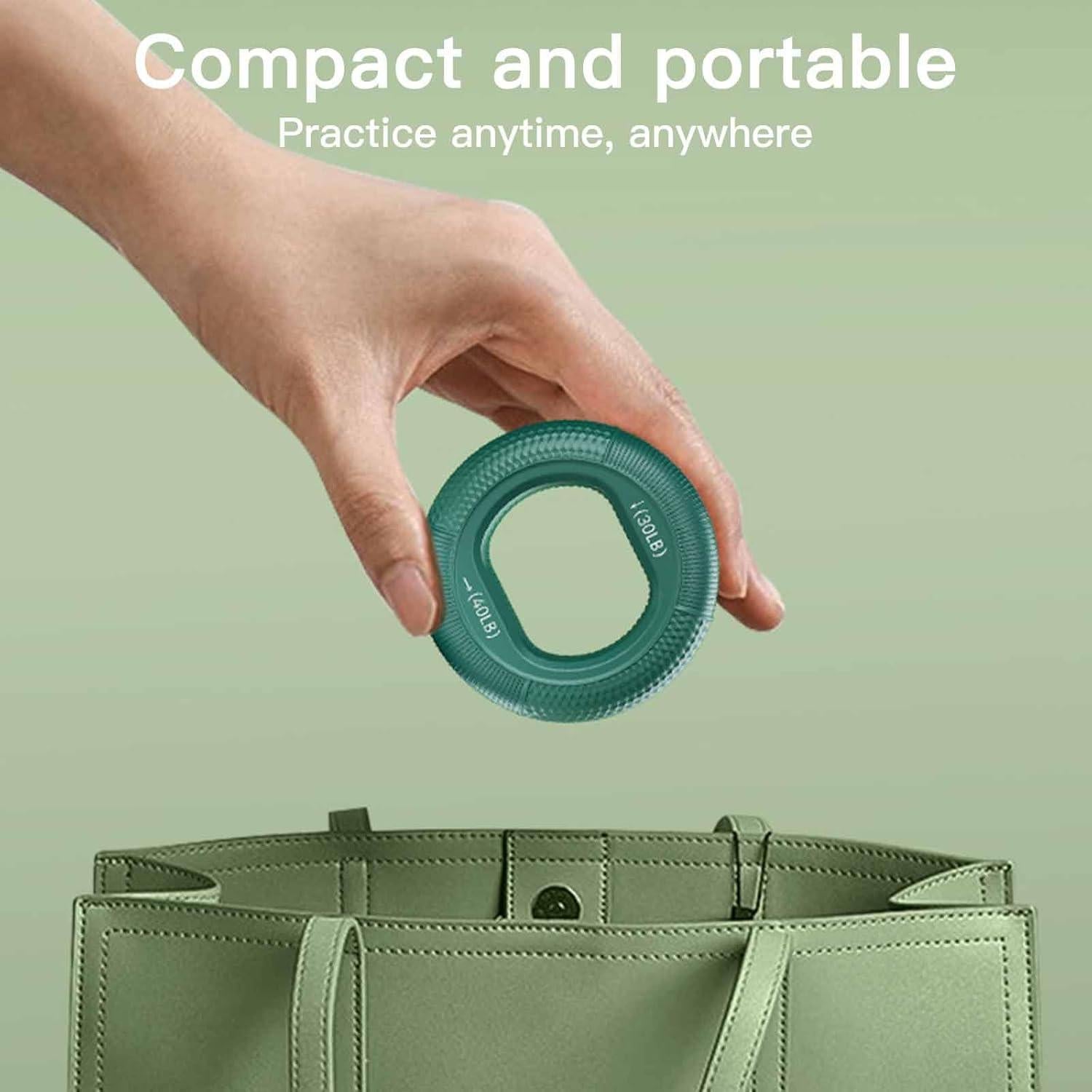 Entrenador de Fuerza de Agarre AIKESIWAY - 6 Niveles 30-80lbs