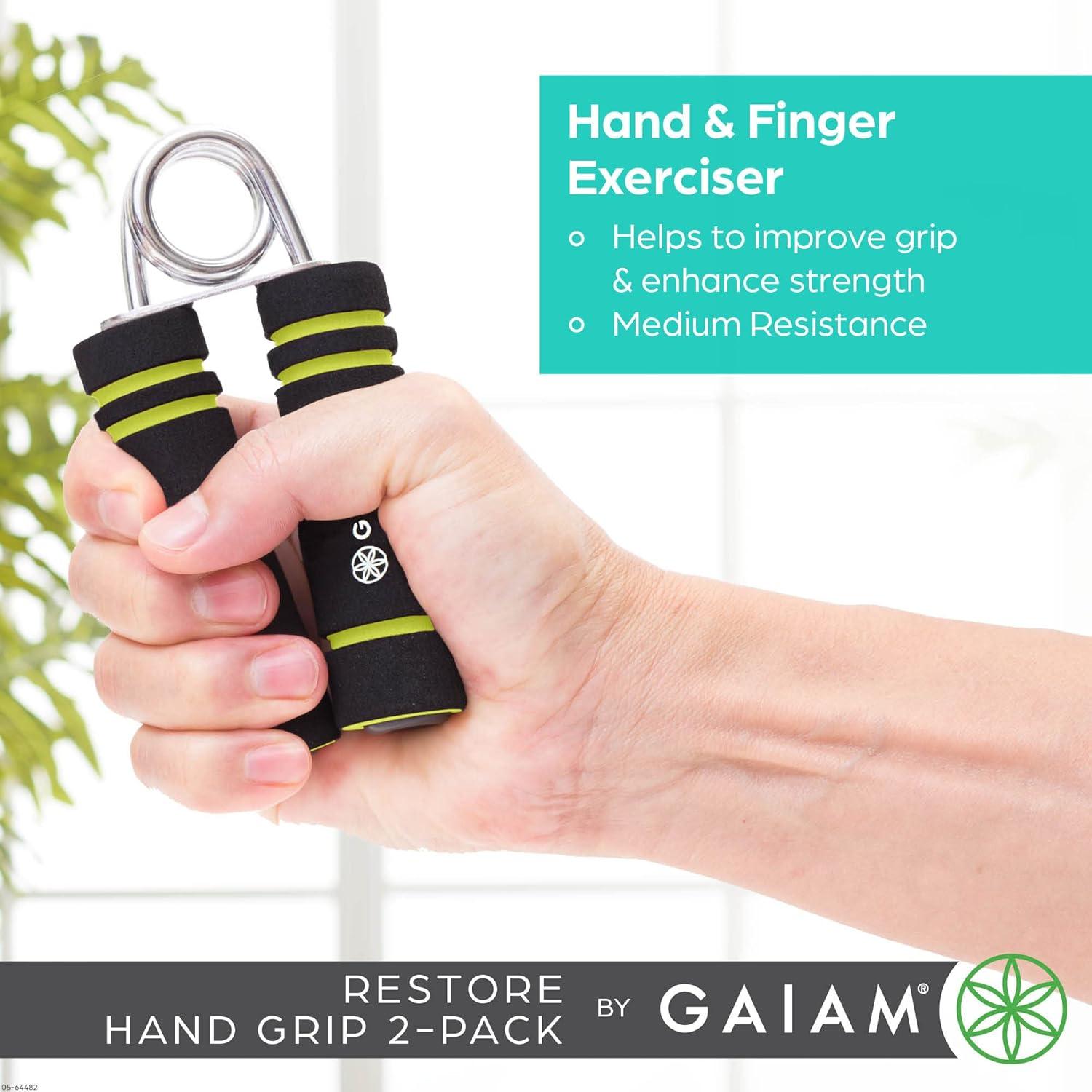 Agarre de Mano Gaiam Restore 2-Pack Resistencia Media