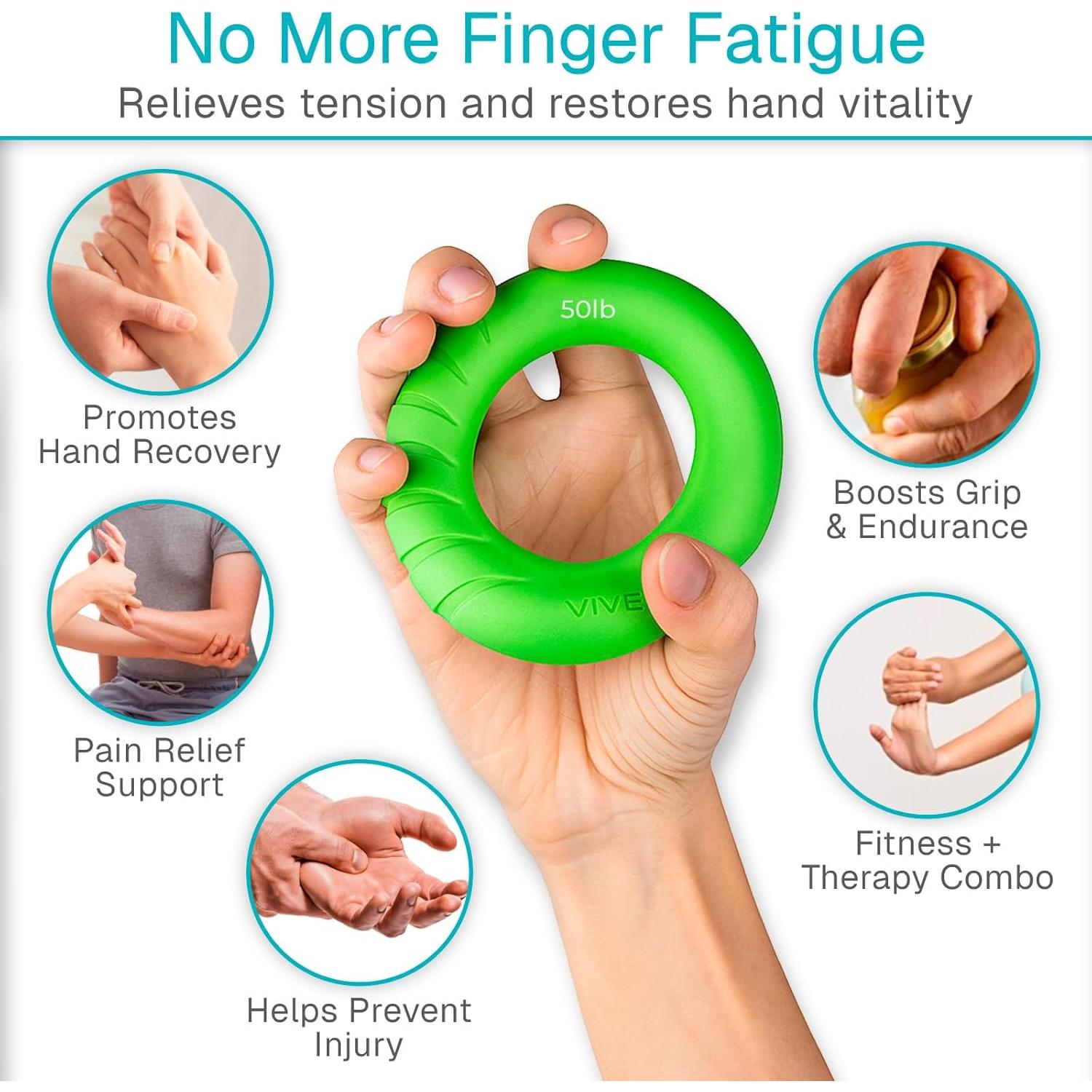 Anillo de Ejercicio Vive - Fortalecimiento Mano y Antebrazo